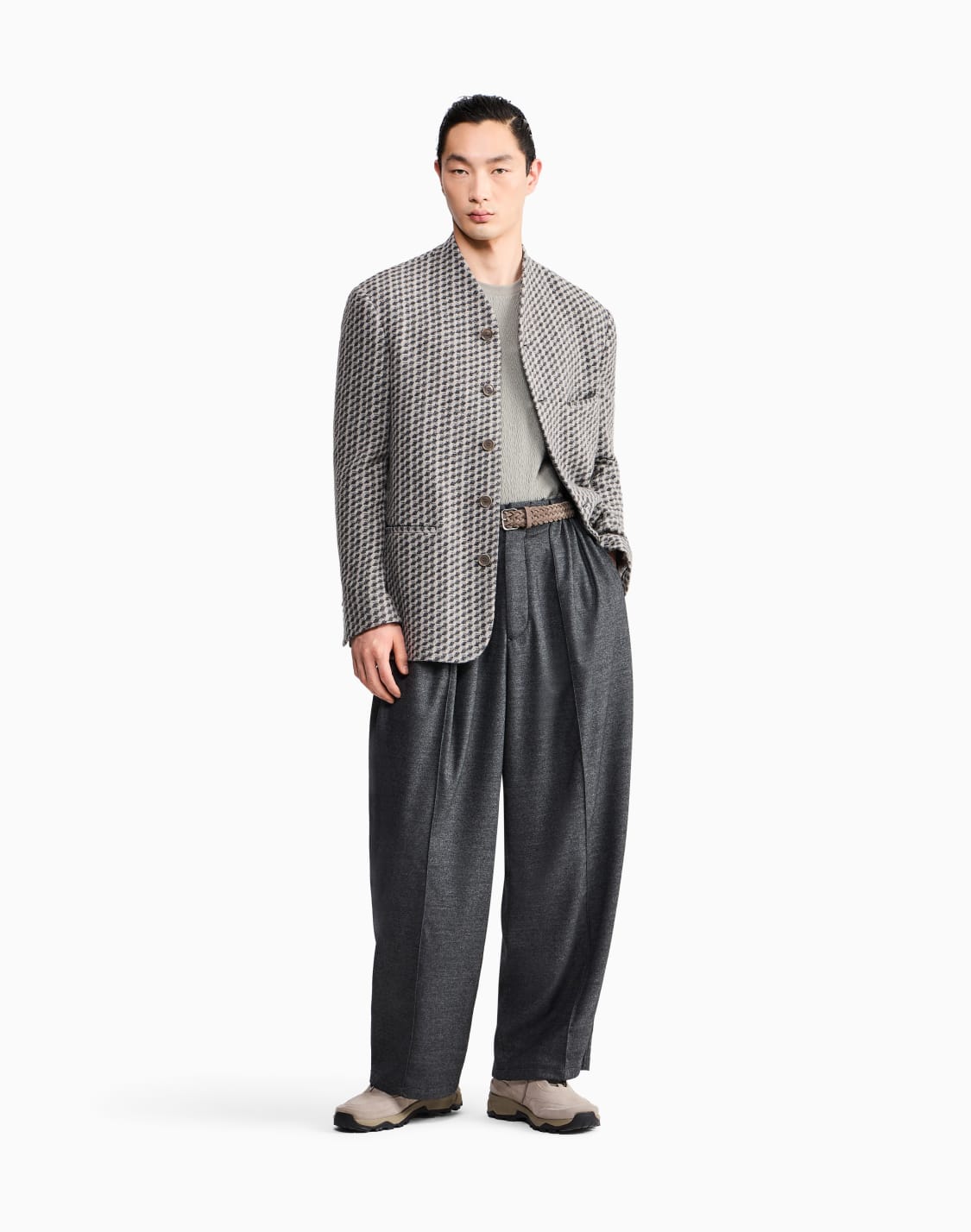 t-shirt-regular-fit-in-viscose-and-cashmere-jacquard-jersey-grey--giorgio-armani