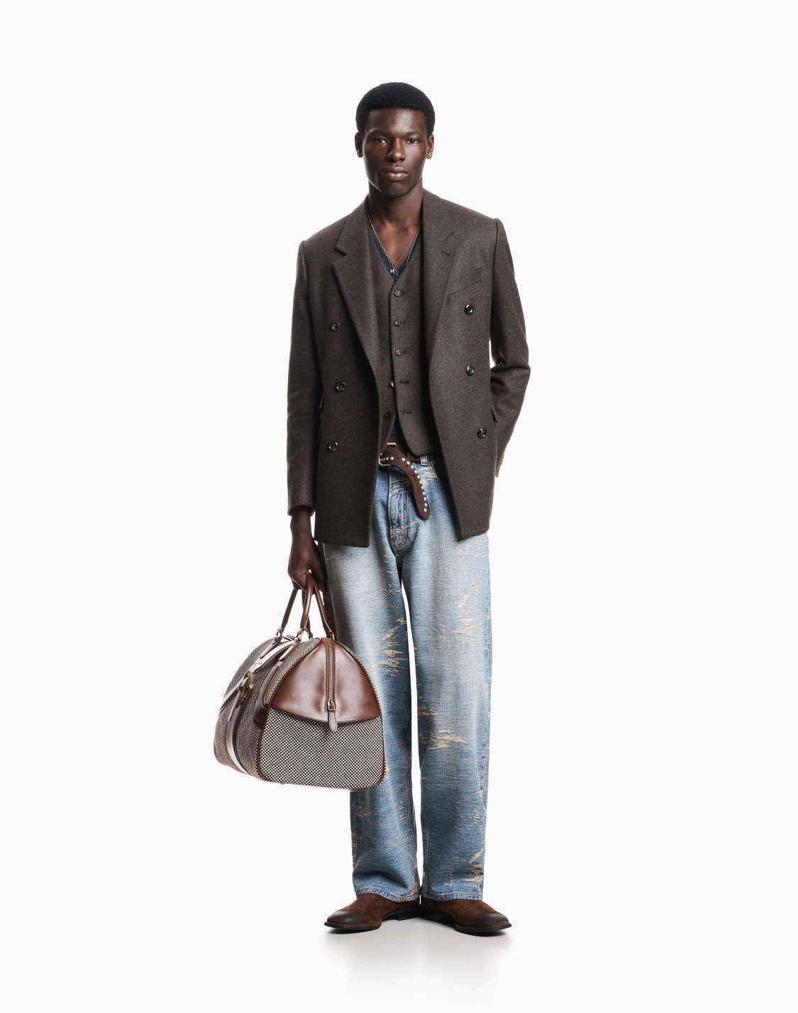 chaleco-forrado-en-tejido-de-franela-compacta-de-lana-marrn--emporio-armani