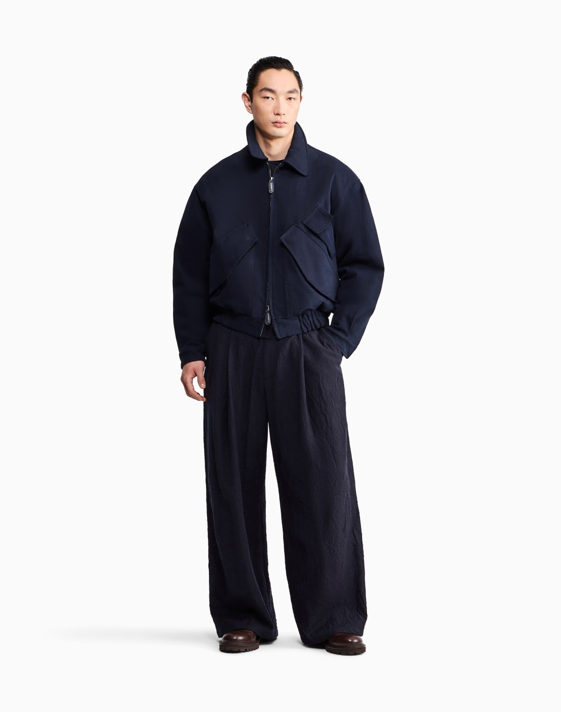 blouson-jacket-oversized-padded-in-stretch-cotton-twill-navy-blue--giorgio-armani