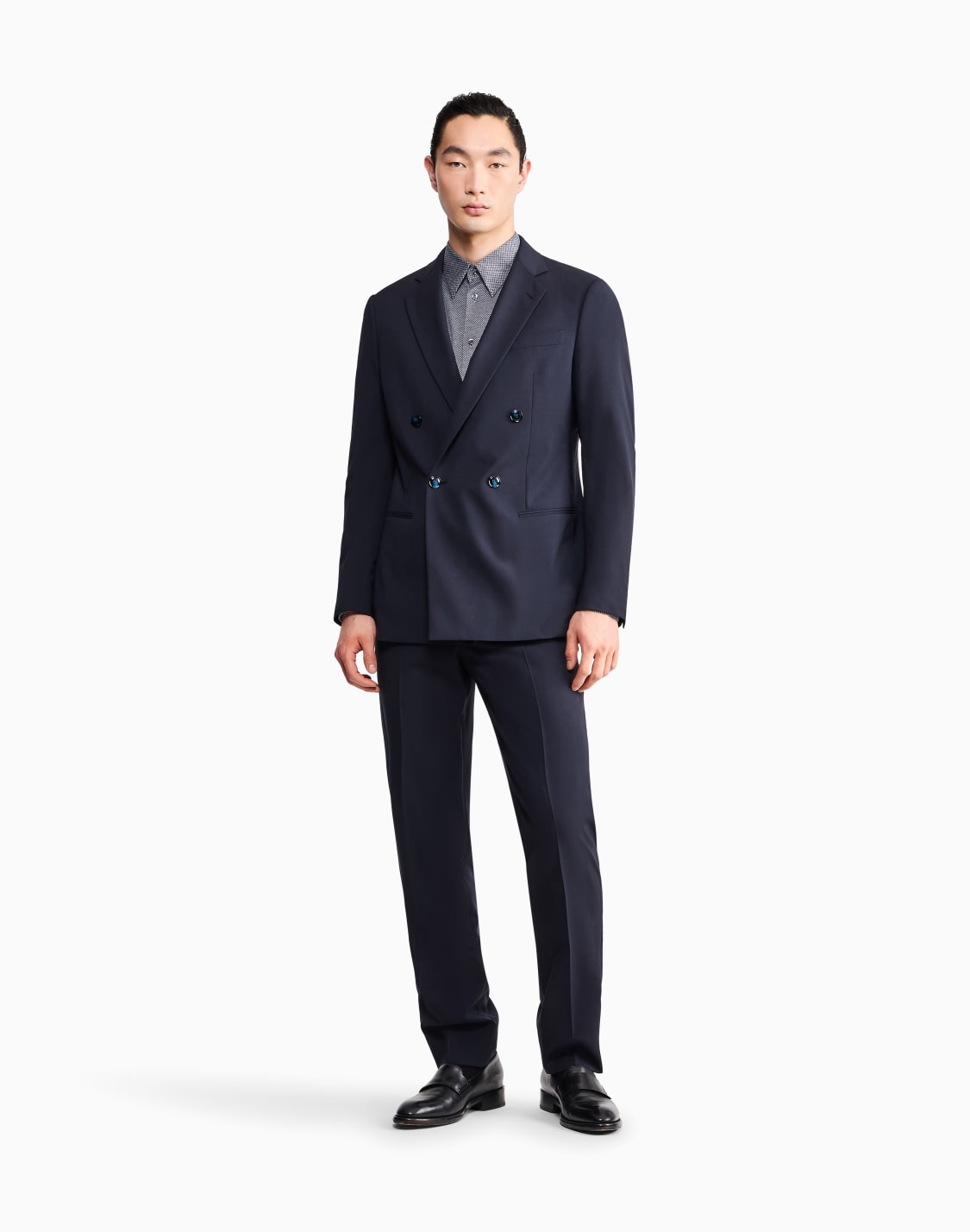 shirt-regular-fit-in-micro-jacquard-cotton-jersey-patterned--giorgio-armani