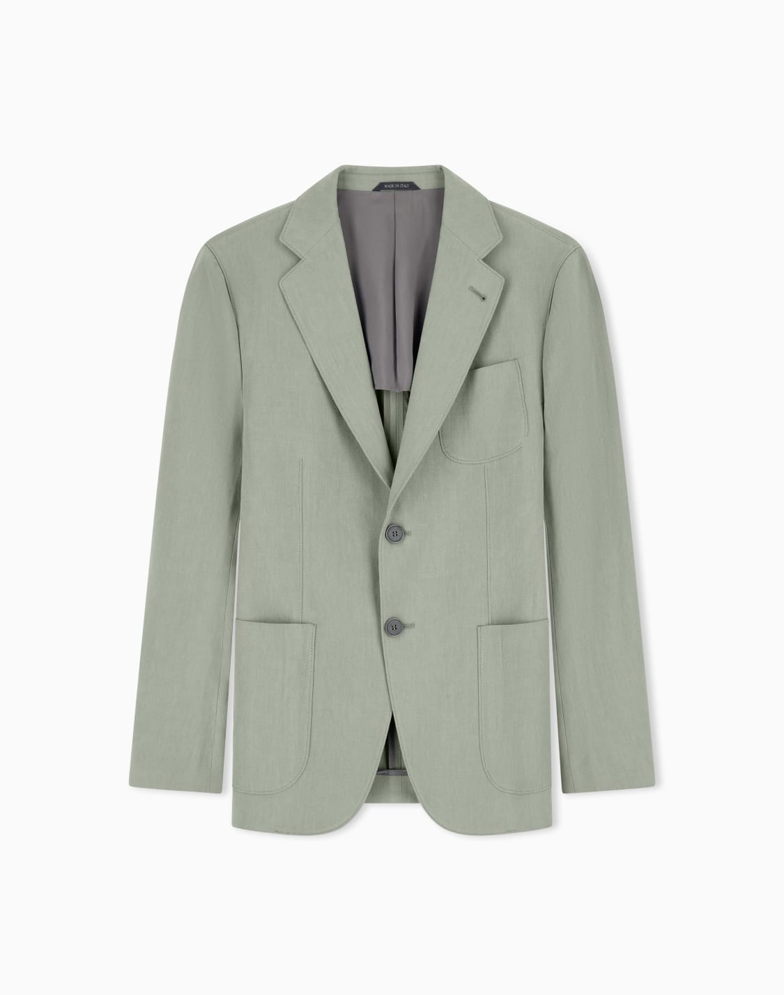 アプトンライン-シングルブレストジャケット-リネンキャンバス-グリン--giorgio-armani