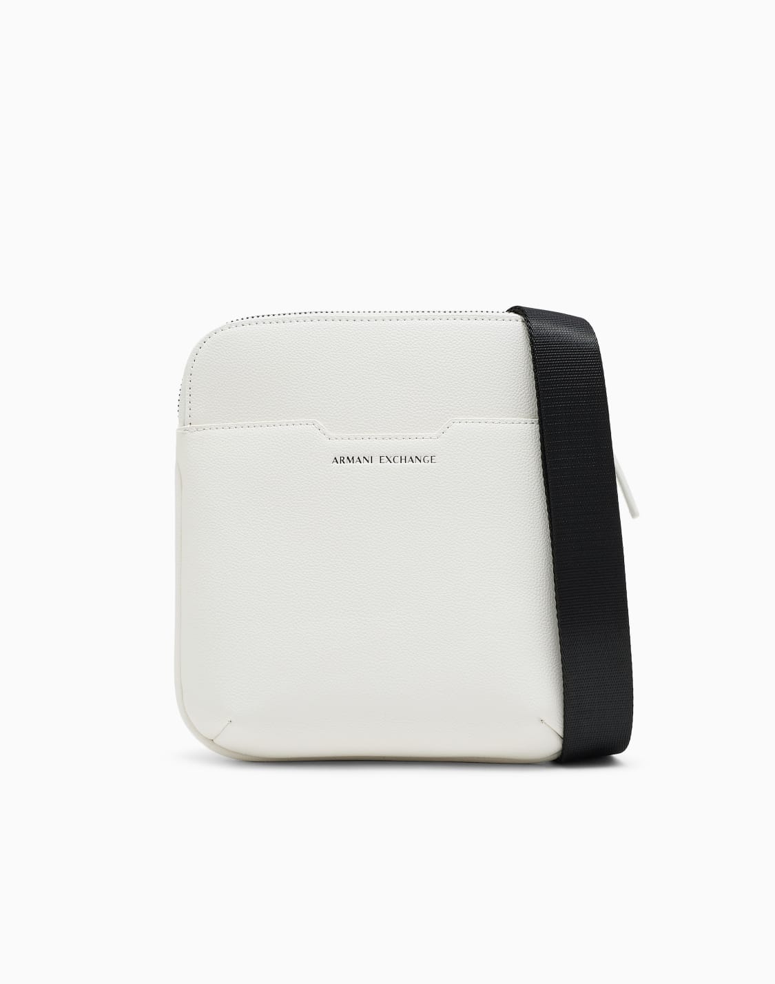 axロゴフラットショルダバッグ-ホワイト--armani-exchange