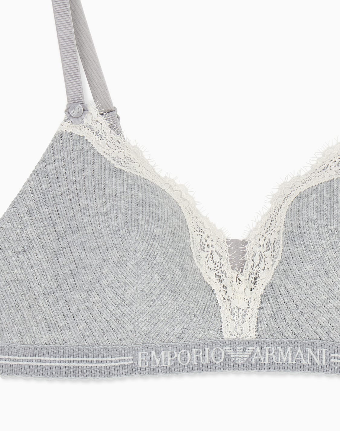 레이스-디테일-리브드-모달-혼방-패딩-트라이앵글-브라-그레이--emporio-armani