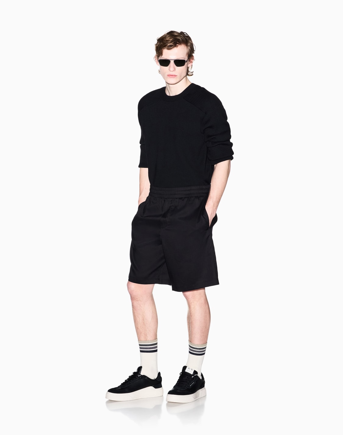 lightweight-oxford-bermuda-shorts-black--armani-exchange
