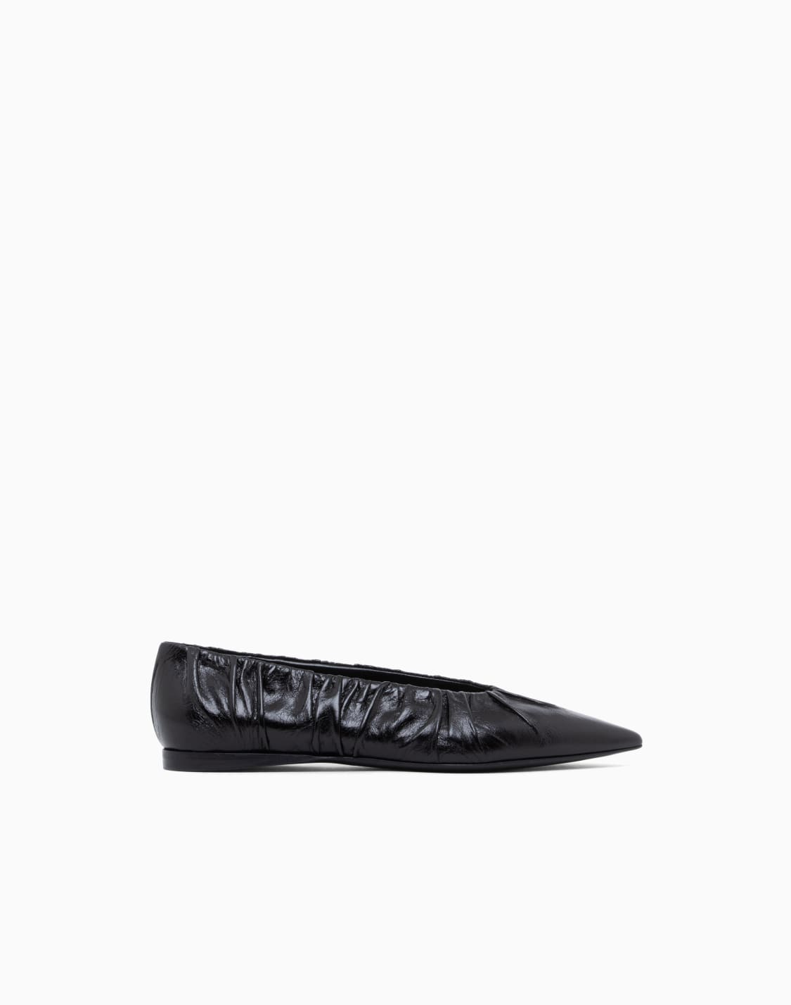 ballet-flats-in-glossy-ruched-leather-with-a-pointed-toe-black--emporio-armani
