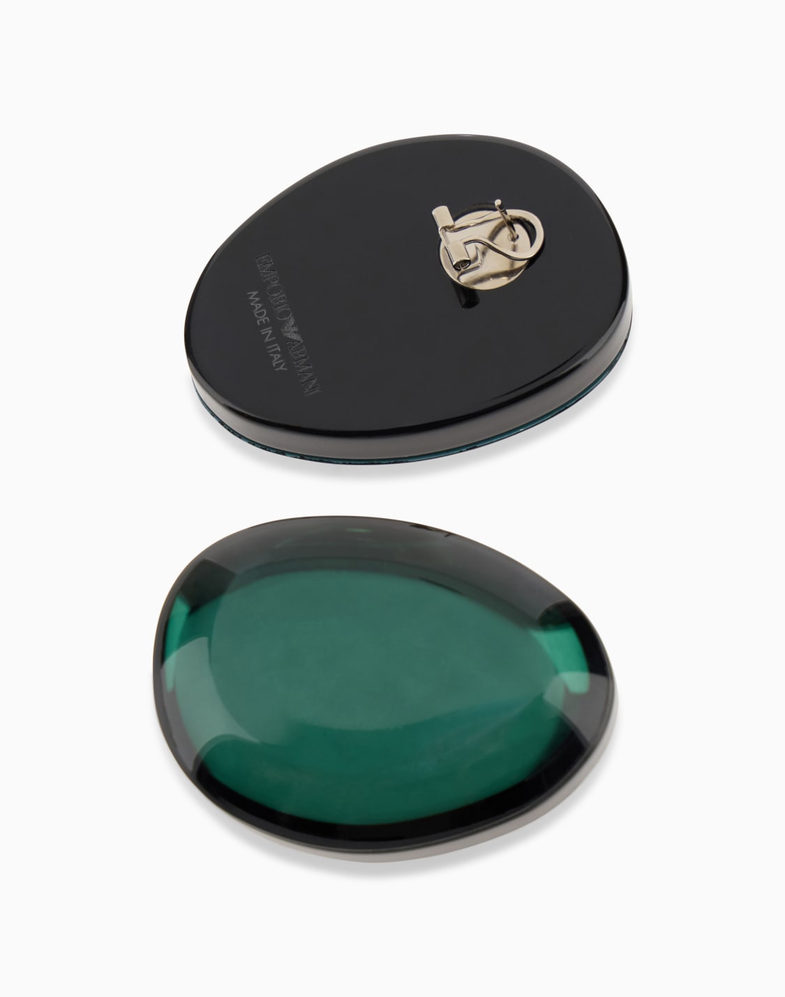 oval-resin-earrings-with-a-glossy-finish-and-mirror-effect-green--emporio-armani