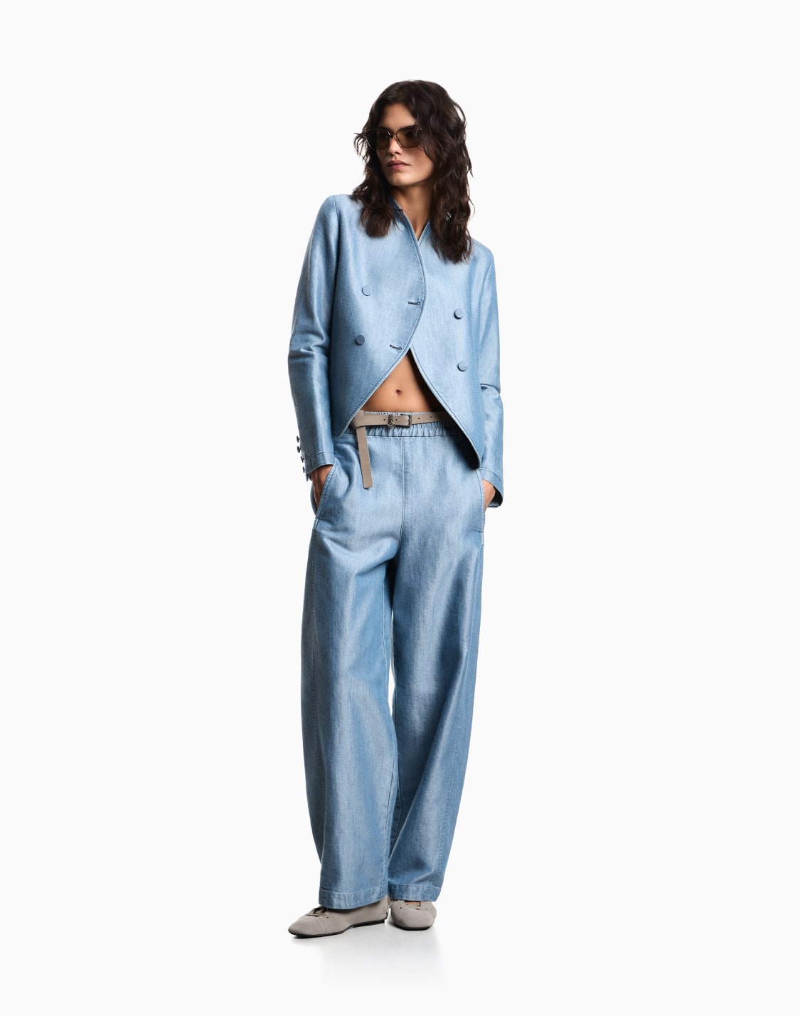blazer-in-metal-look-denim-with-double-breasted-wrap-front-blue--emporio-armani