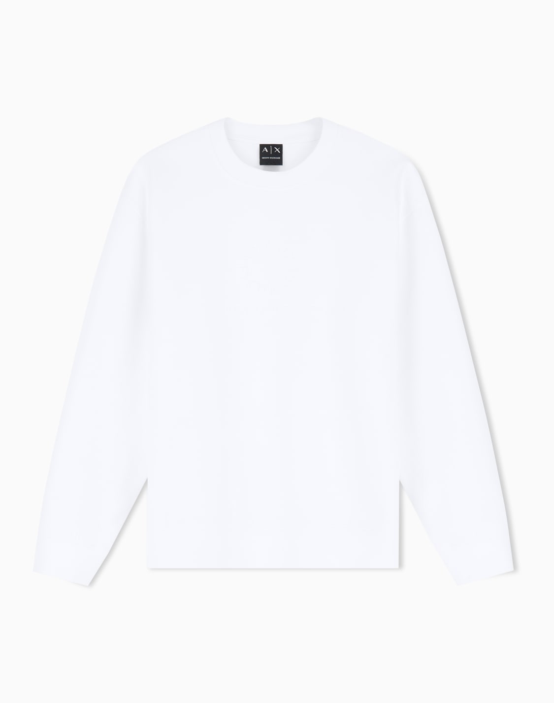 stretch-bonded-cotton-sweatshirt-white--armani-exchange