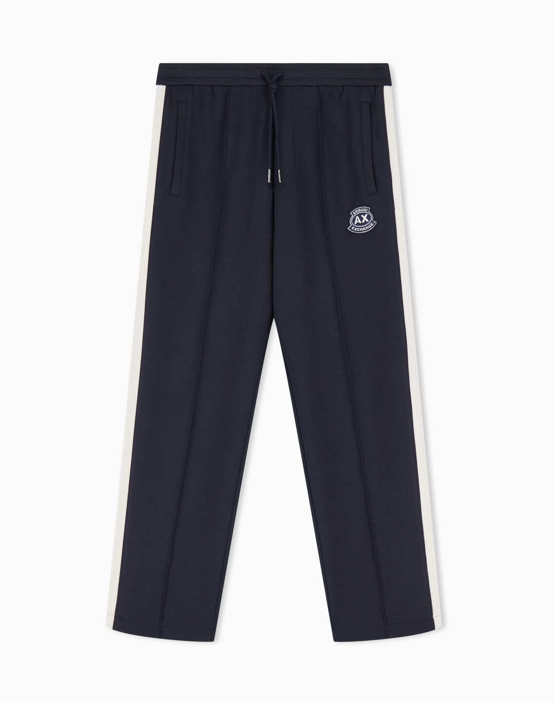 pantaloni-jogger-in-tessuto-bonded-blu-navy--armani-exchange
