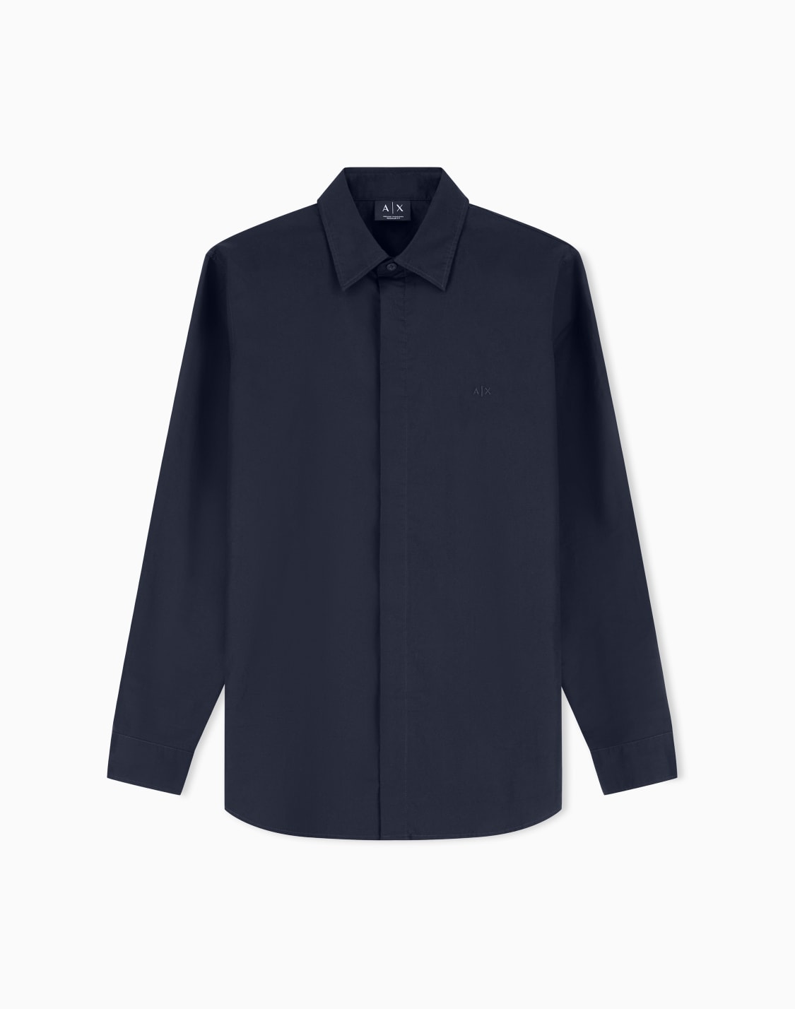 cotton-shirt-navy-blue--armani-exchange