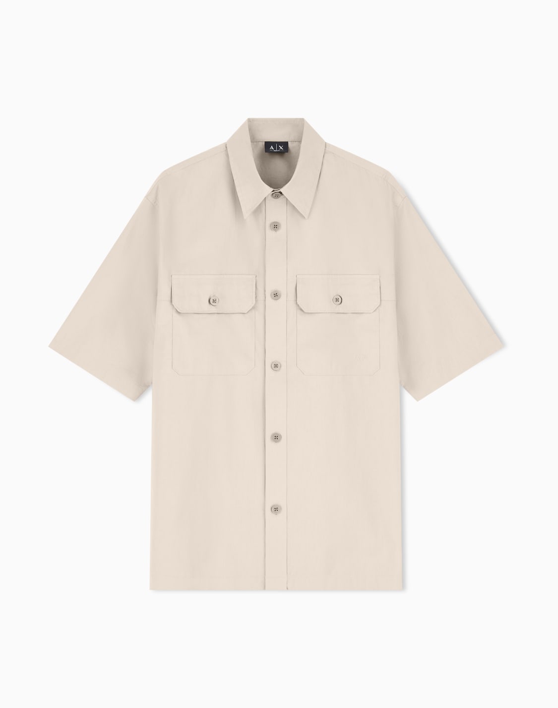 casual-cotton-poplin-shirt-beige--armani-exchange