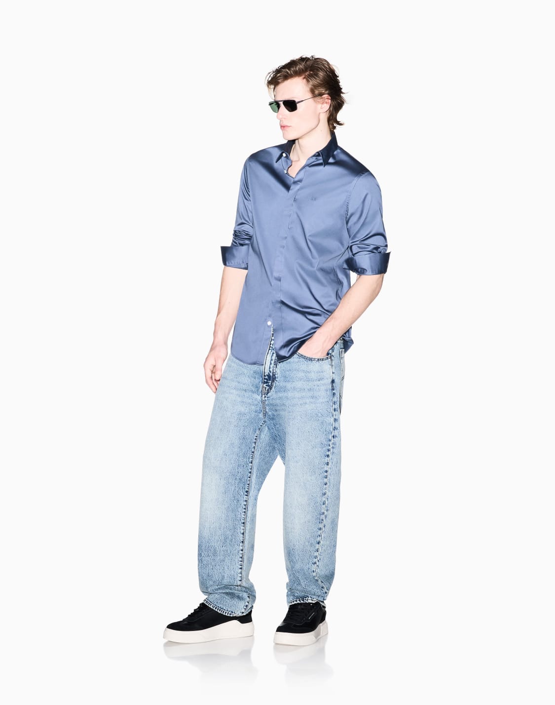 slim-fit-cotton-shirt-light-blue--armani-exchange