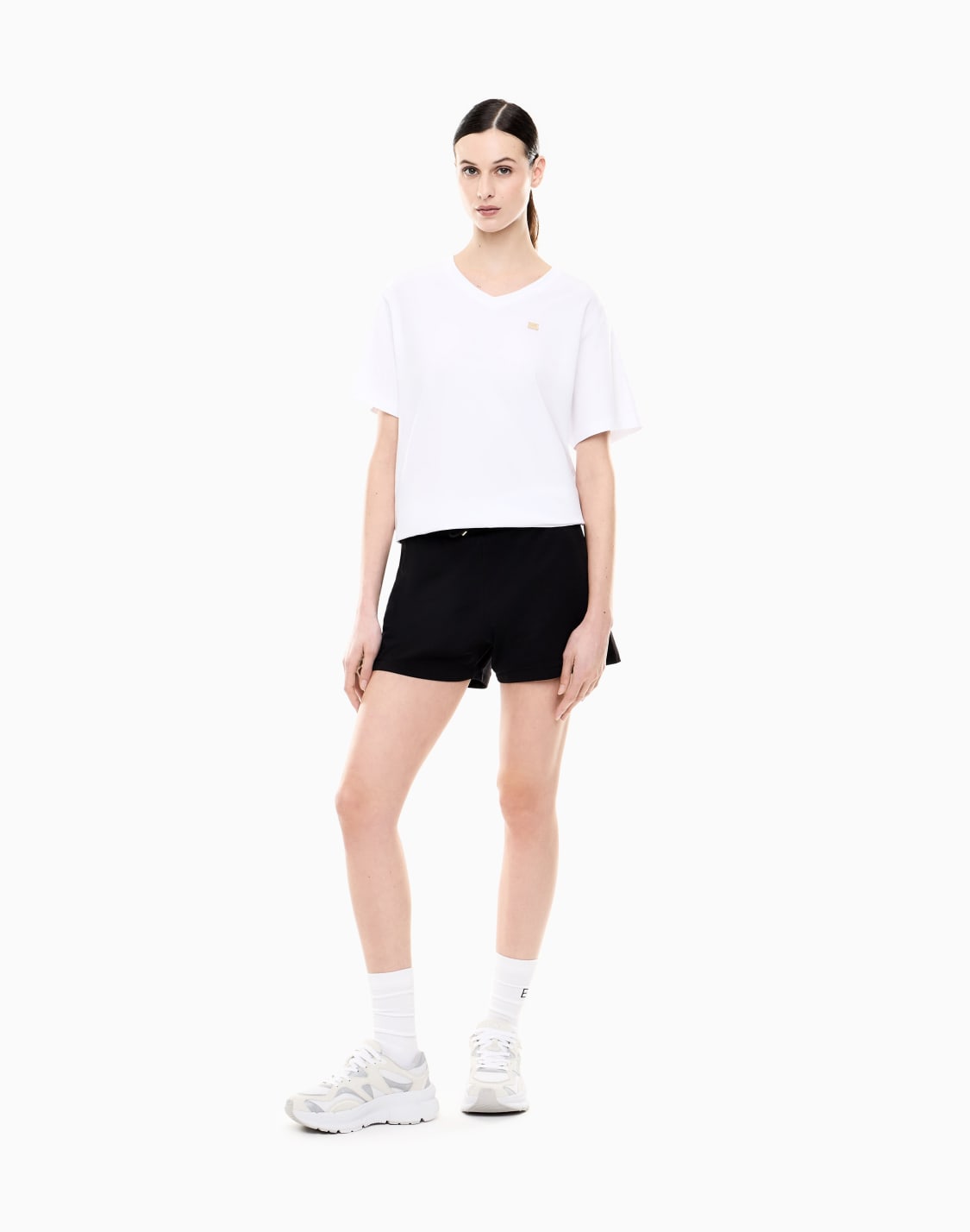 core-lady-stretch-cotton-jersey-fleece-shorts-black--ea7