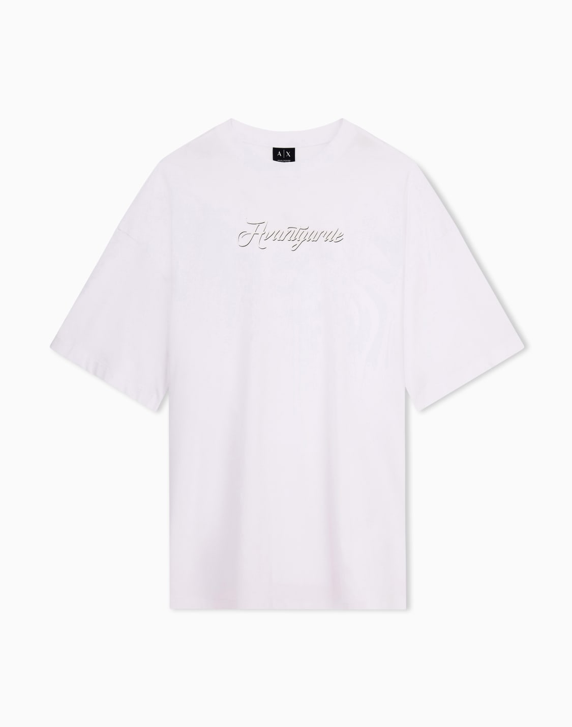 グラフィックロゴ-半袖クルネックtシャツ-ホワイト--armani-exchange
