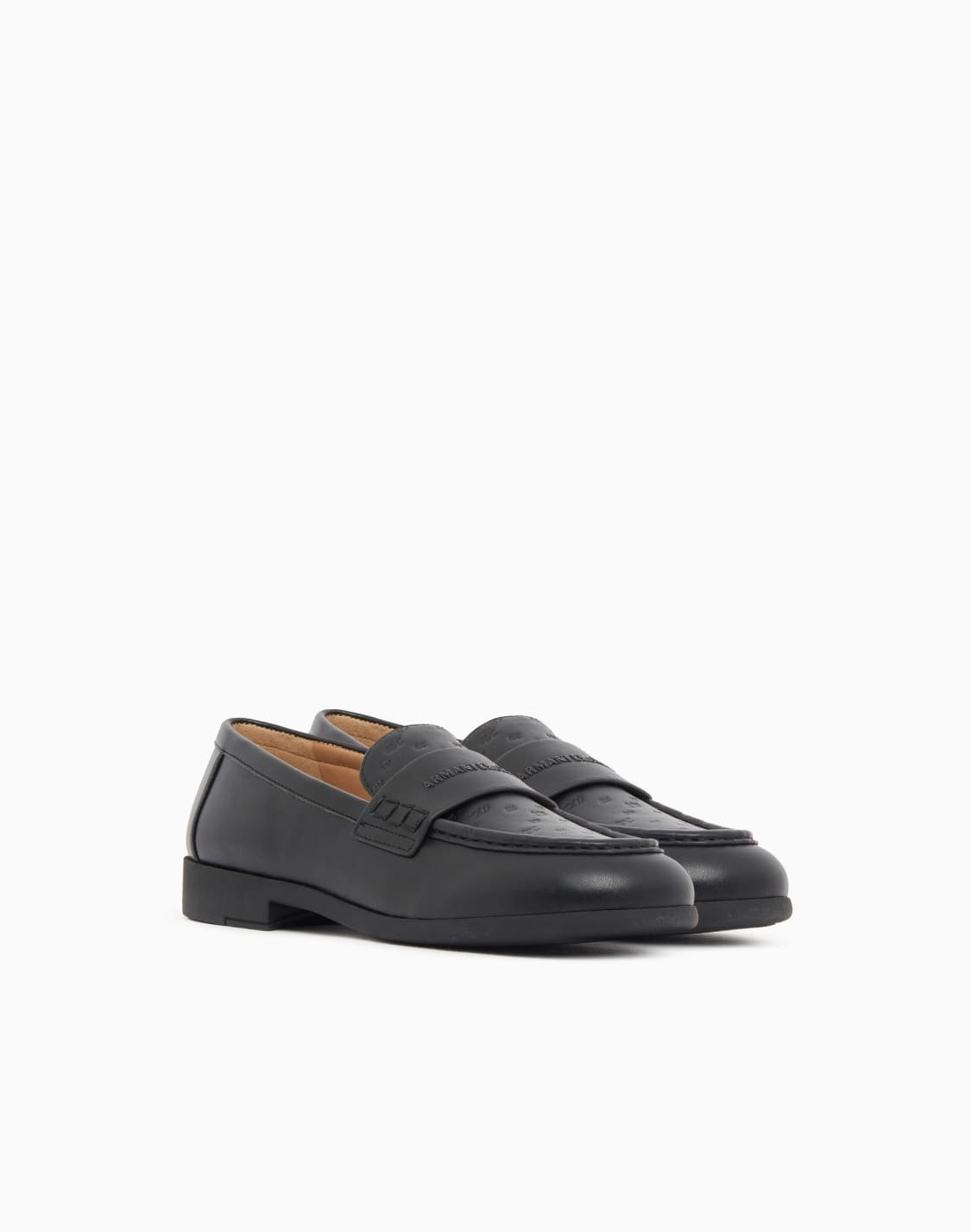 mocasines-clsicos-con-motivo-en-relieve-y-suela-de-goma-negro--armani-exchange