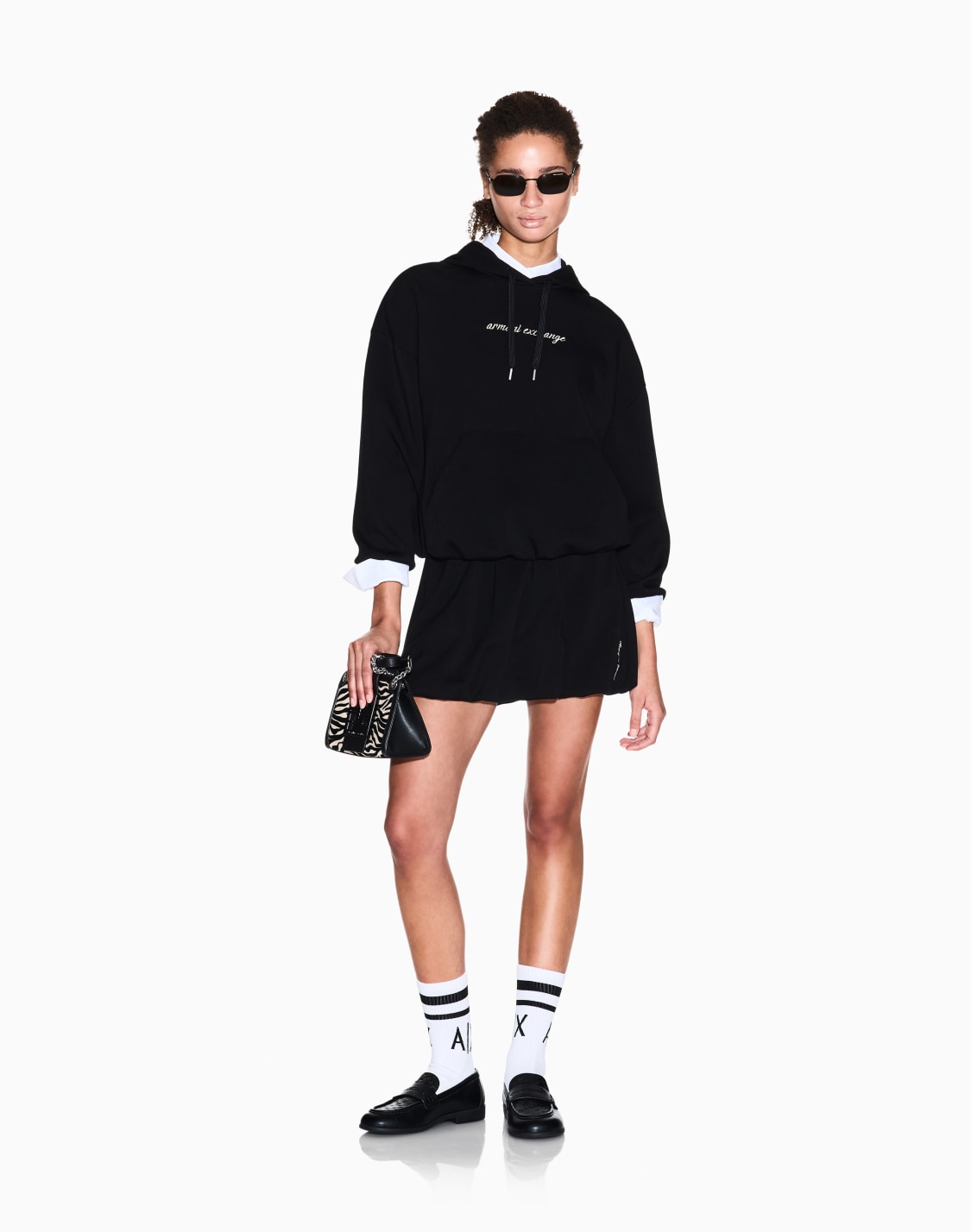 slim-fit-skirts-in-stretch-viscose-scuba-with-rib-details-black--armani-exchange