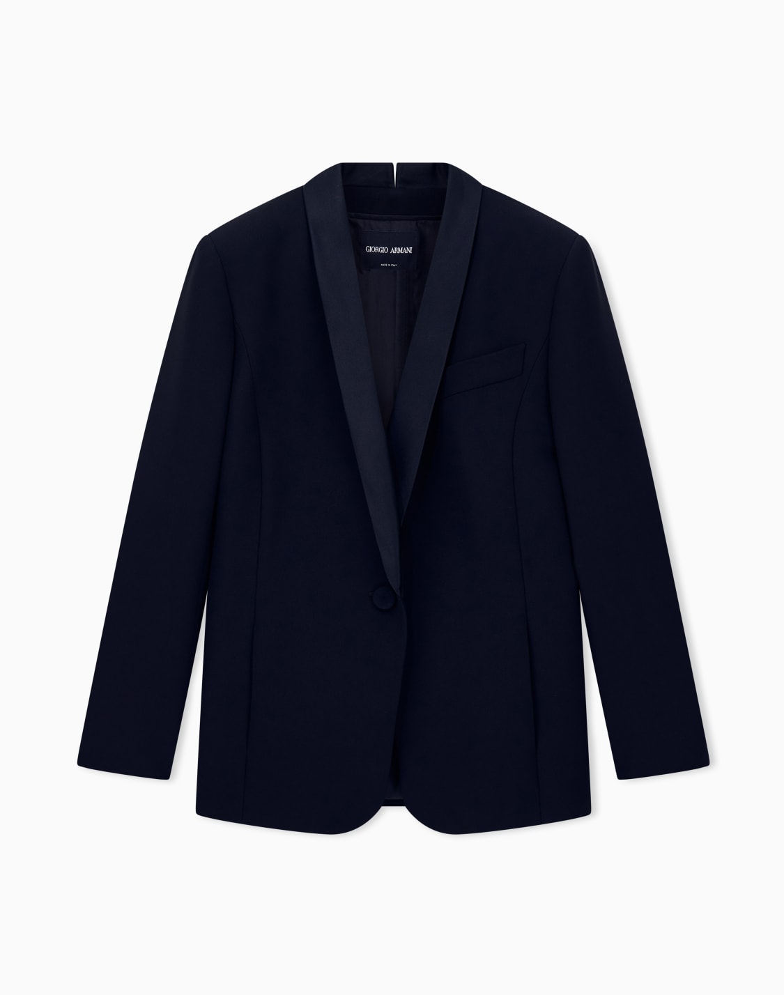 einreihiger-blazer-aus-seidencady-mit-satinschalkragen-schwarz--giorgio-armani