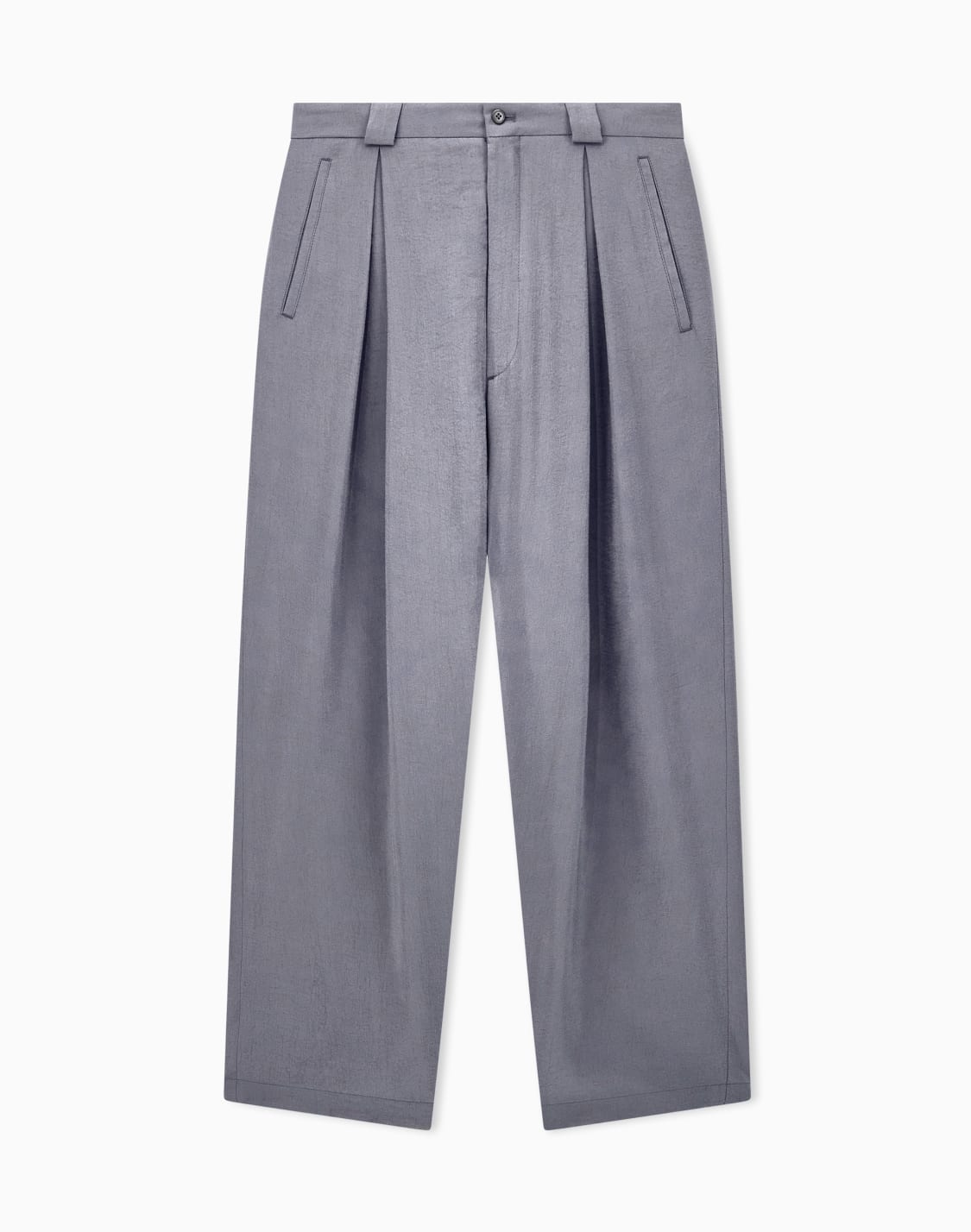 pantalon-avec-pinces-en-mlange-de-soie-lave-gris--giorgio-armani