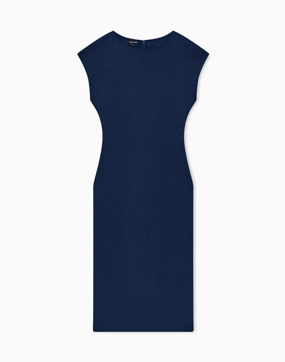 slim-fit-short-sleeved-sheath-dress-in-stretch-viscose-cady-blue--giorgio-armani
