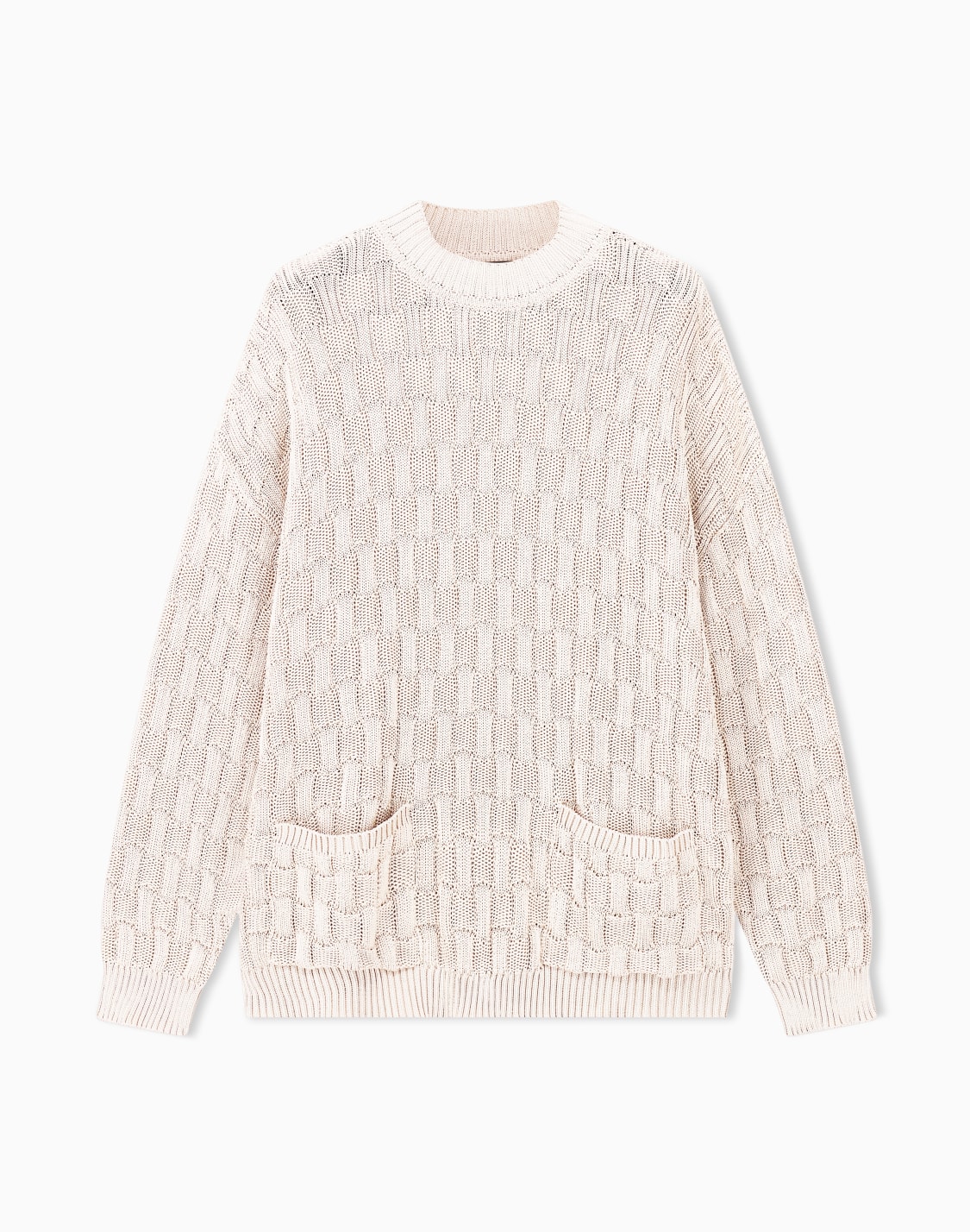 pull-ctel-oversize-en-soie-col-rond-avec-poches-beige--giorgio-armani