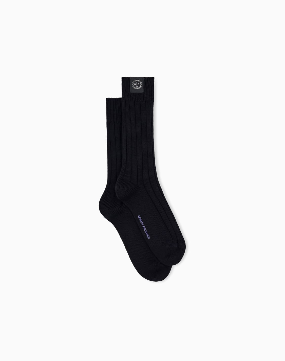 chaussettes-en-maille-de-coton-ctel-avec-cusson-noir--armani-exchange