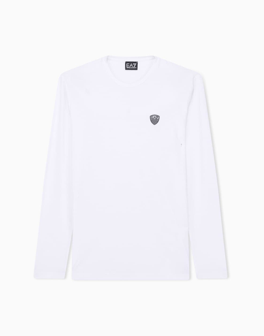 長袖tシャツ-ストレッチジャジ-ホワイト--ea7