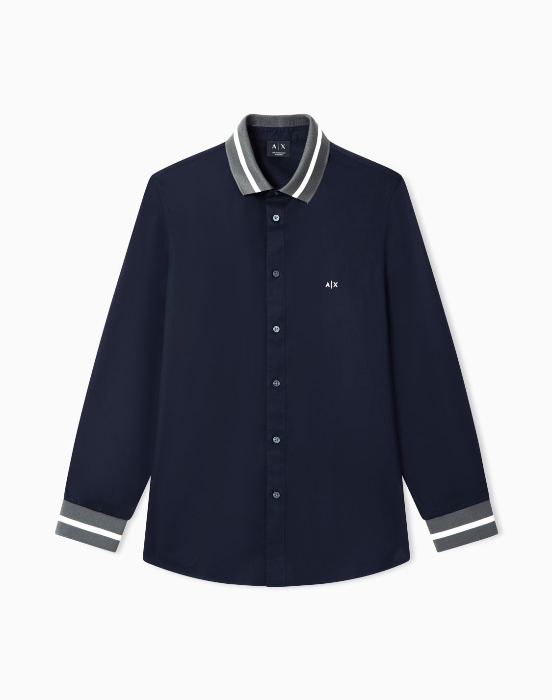 cotton-shirt-navy-blue--armani-exchange