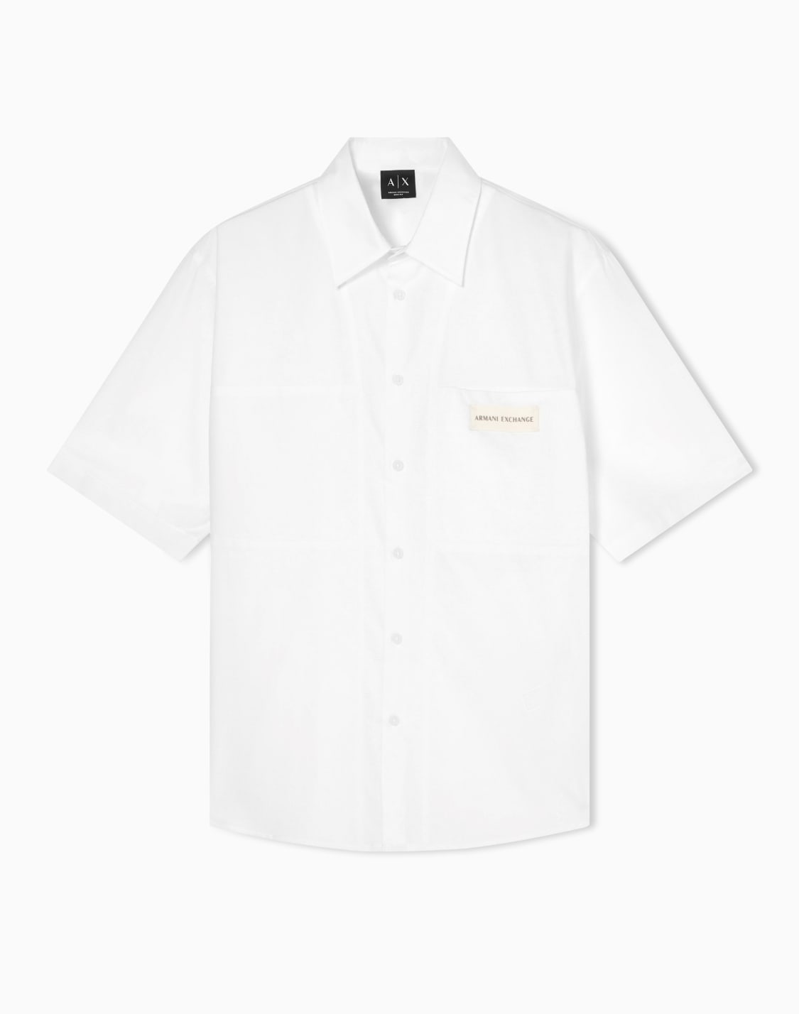 camicia-in-cotone-bianco--armani-exchange