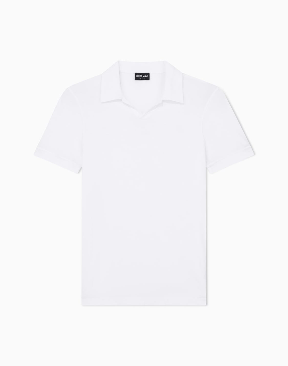 polo-de-manga-corta-de-punto-elstico-de-viscosa-asv-blanco--giorgio-armani