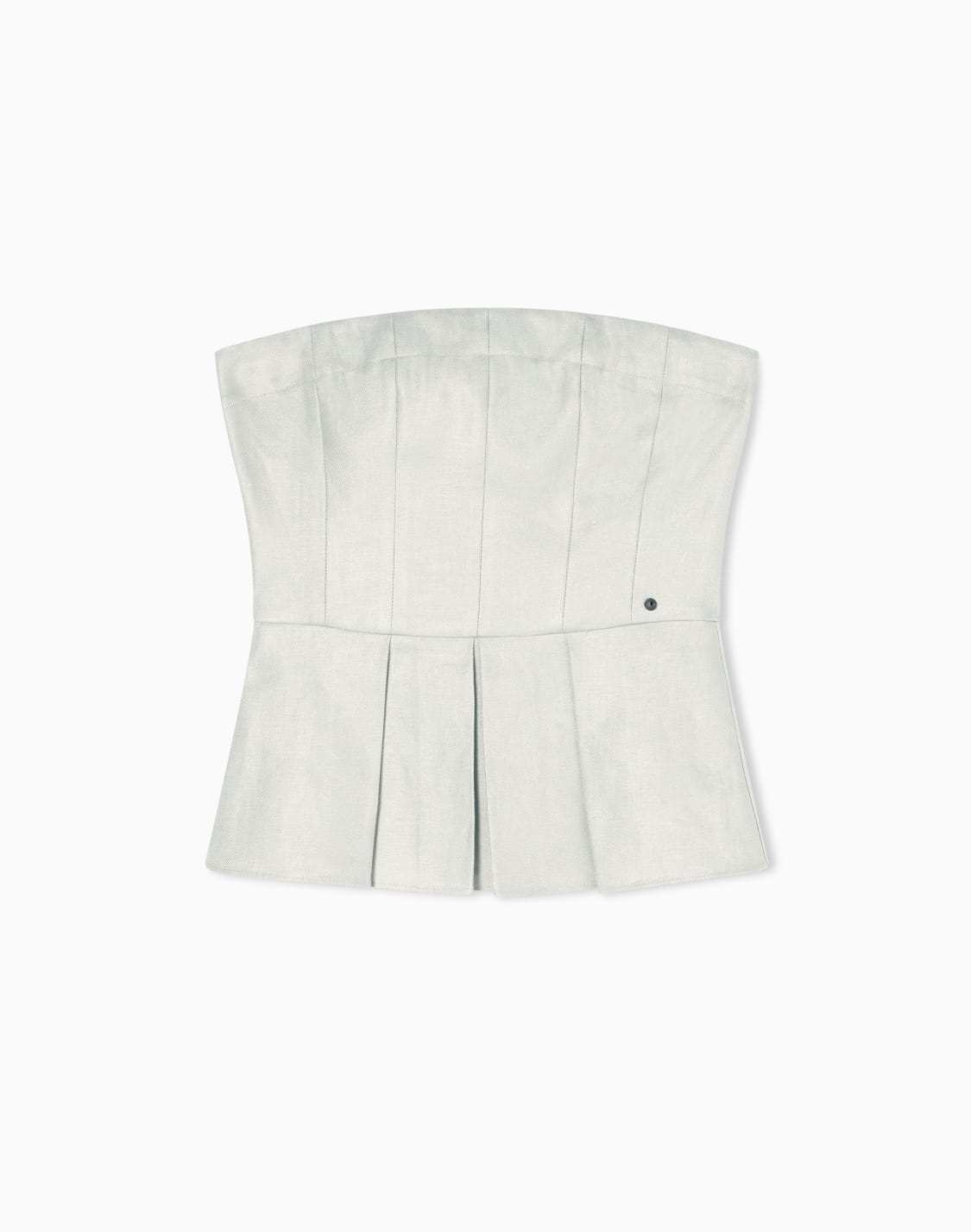-flared-top-with-pleats-in-linen-twill-beige--armani-exchange