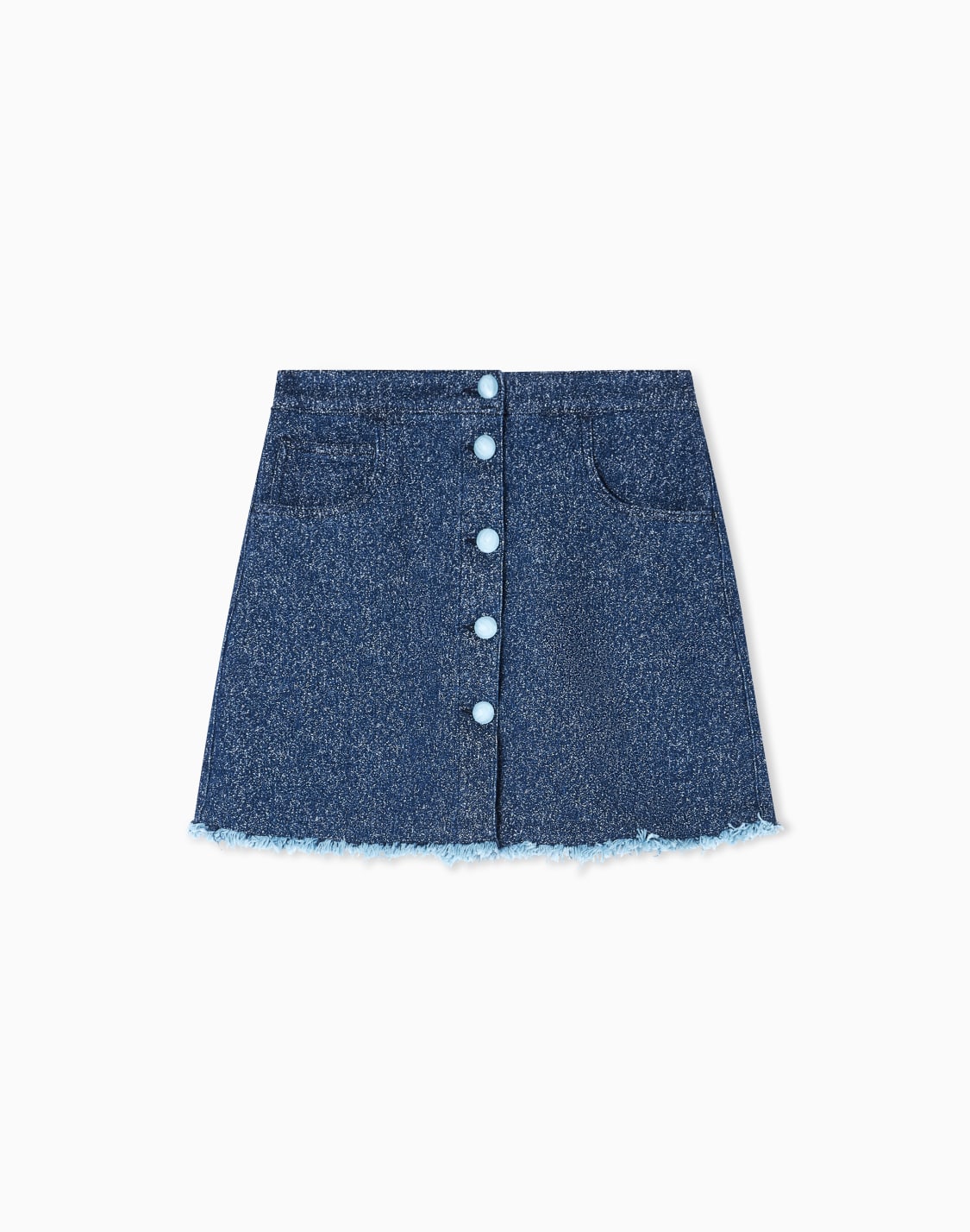 speckled-denim-miniskirt-blue--emporio-armani
