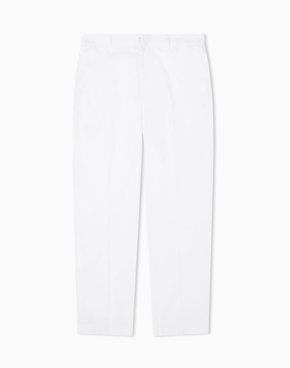 pantalon-classique-en-serg-de-coton-confort-blanc--armani-exchange