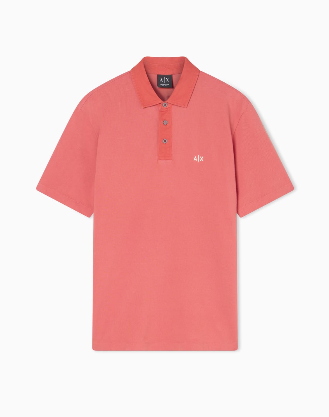 cotton-polo-shirt-rouge--armani-exchange