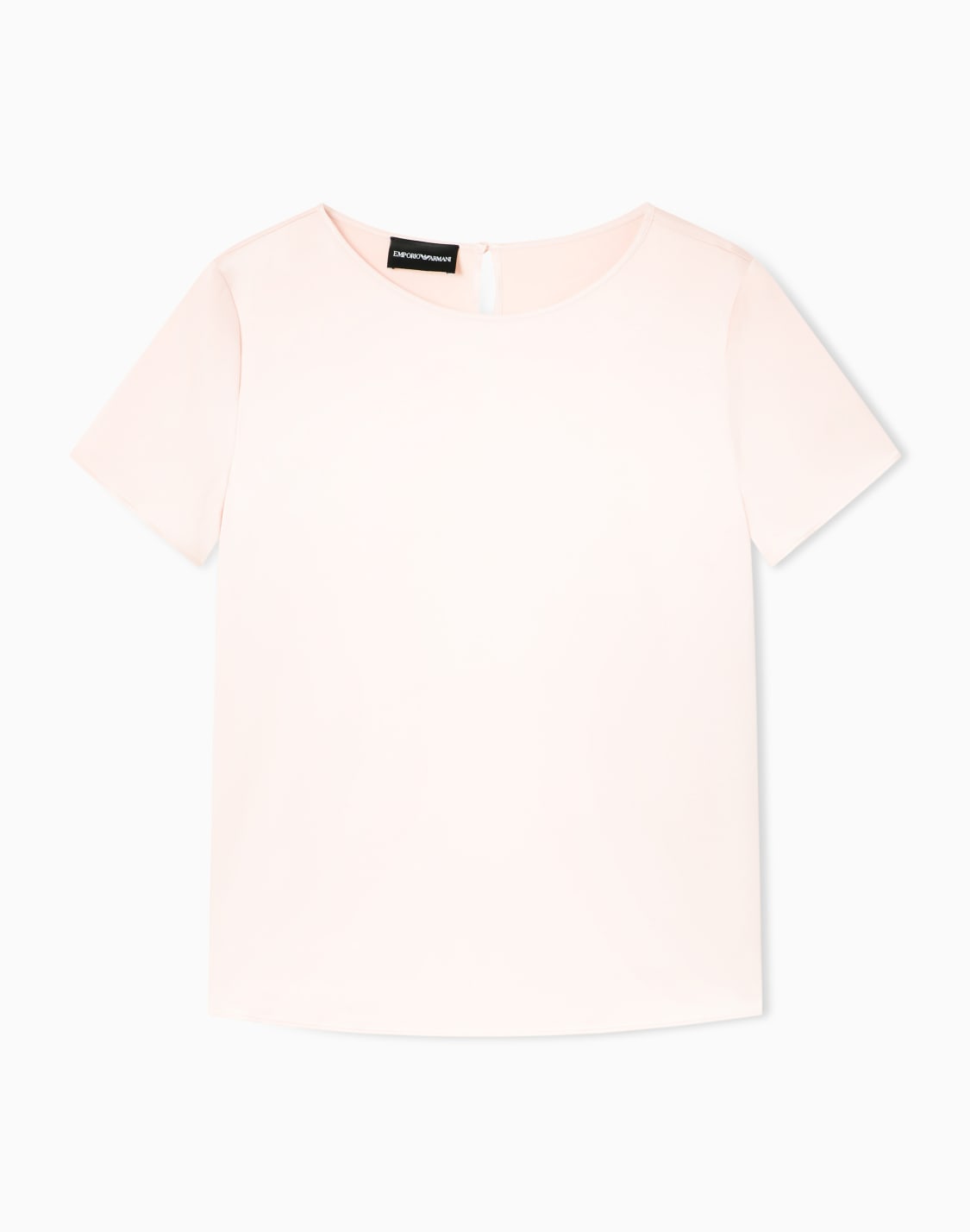 半袖ブラウス-シルクサテン-ピンク--emporio-armani