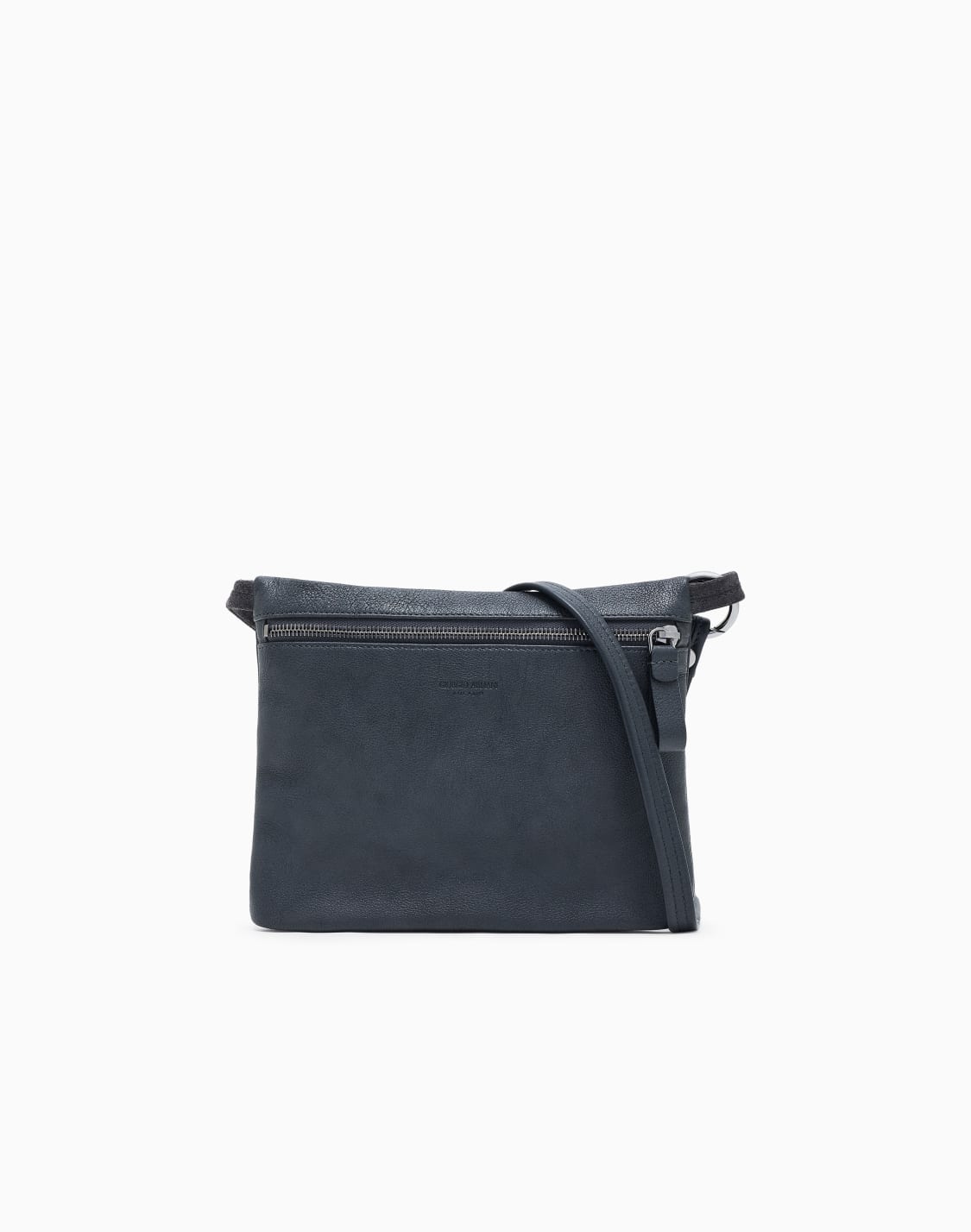 クロスボディバッグ-ペブルドレザ-ブラウン--giorgio-armani