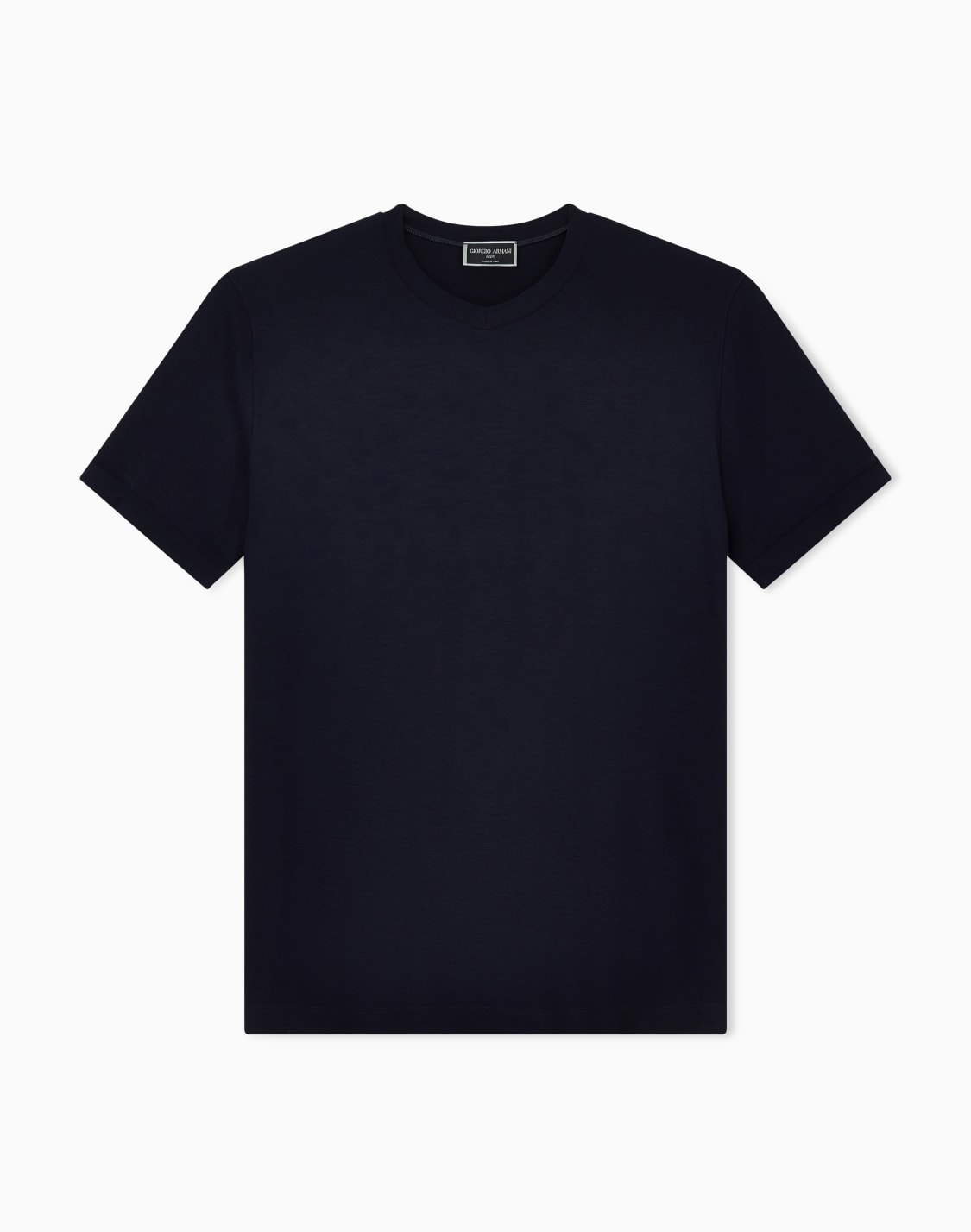 t-shirt-con-scollo-a-v-icon-in-jersey-di-viscosa-stretch-blu-navy--giorgio-armani