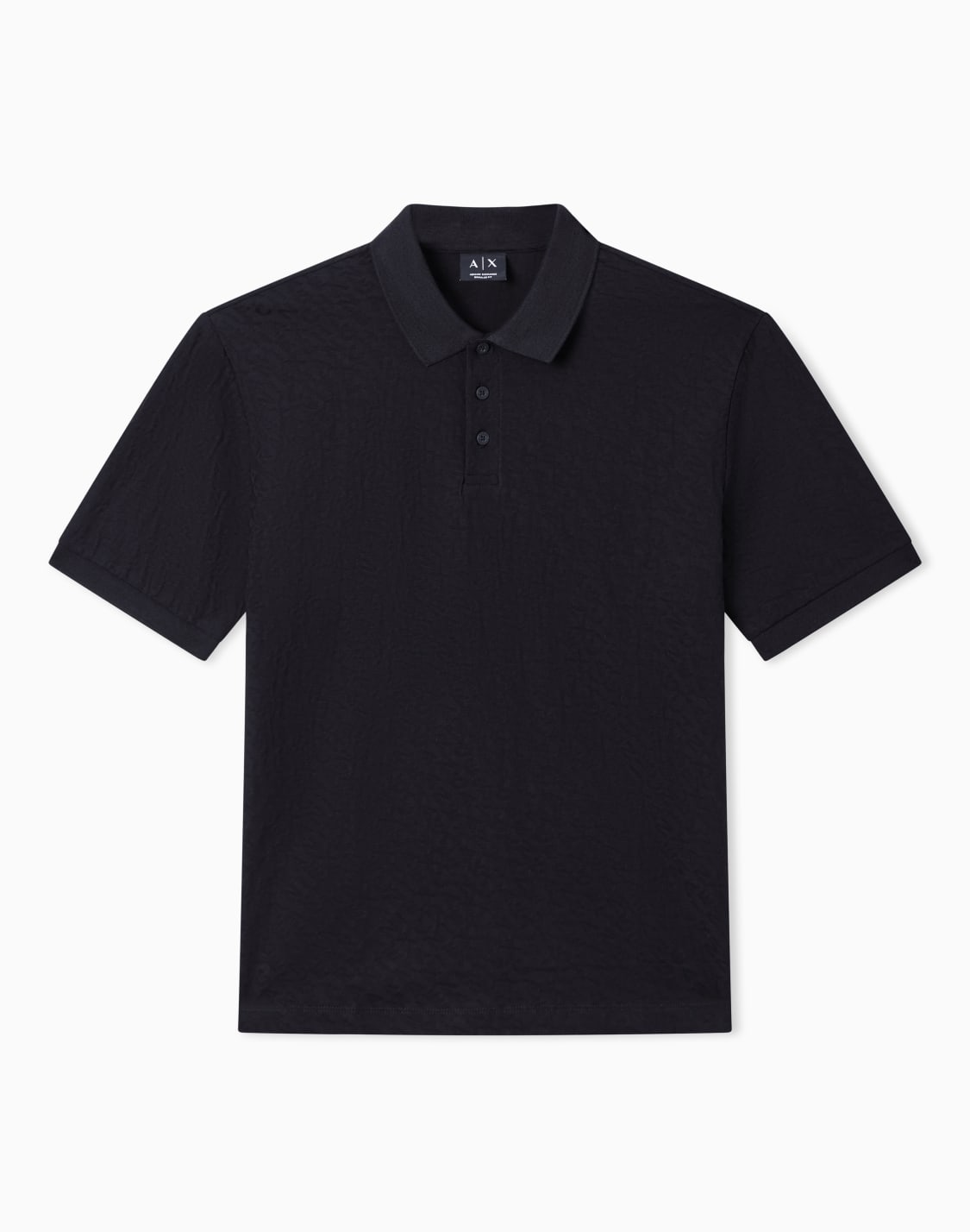 jacquard-polo-shirt-in-mercerized-cotton-negro--armani-exchange