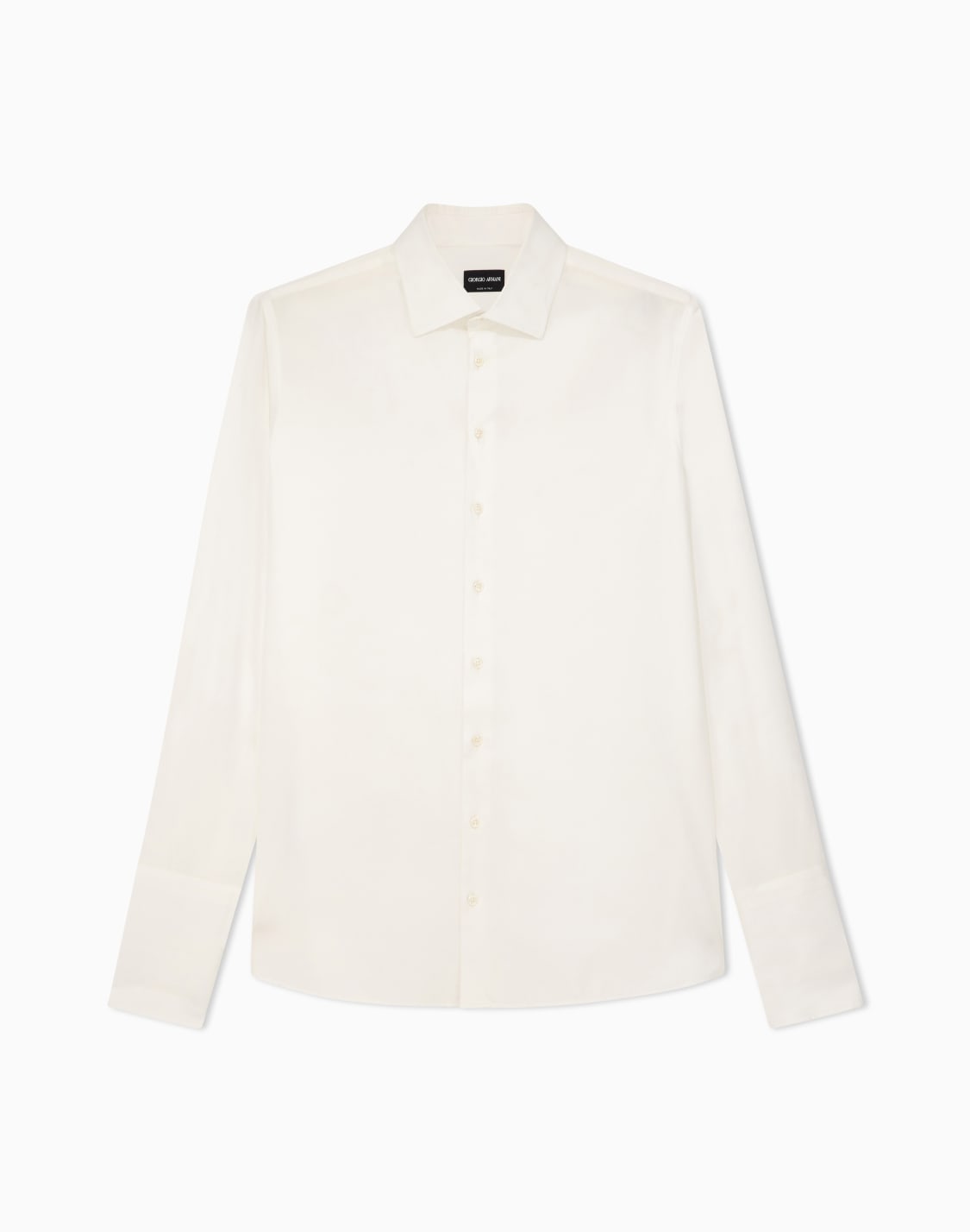 シャツ-ラグジュアリコットンツイル製-ホワイト--giorgio-armani
