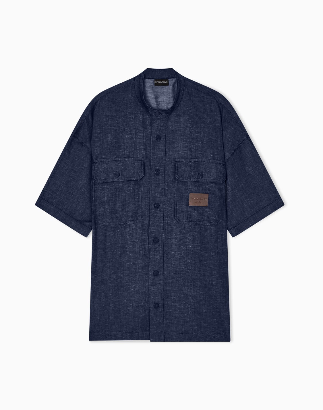denim-capsule-collection-comfort-fit-lyocell-blend-chambray-shirt-blue--emporio-armani