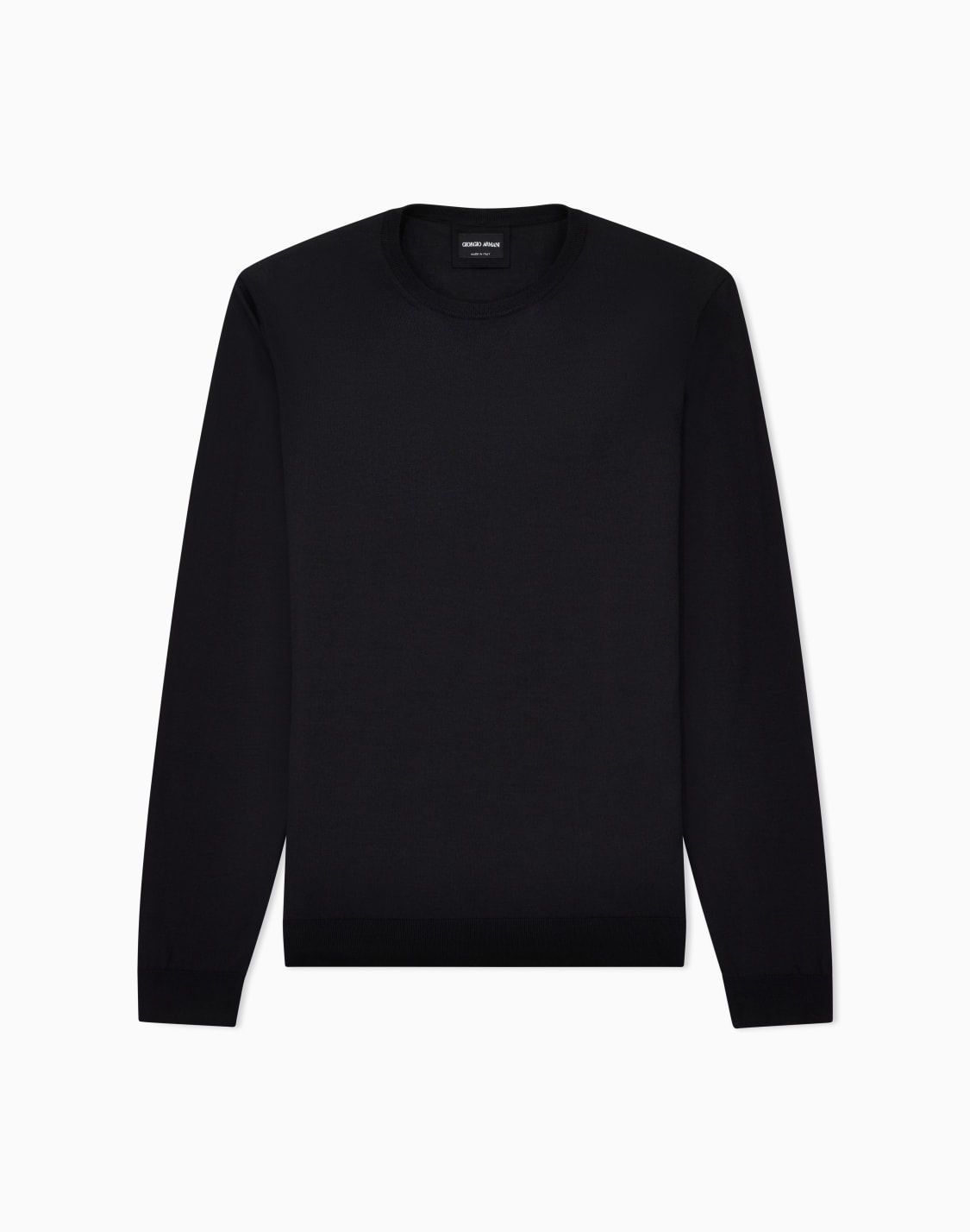 pull-col-ras-du-cou-et-manches-longues-en-soie-et-coton-noir--giorgio-armani