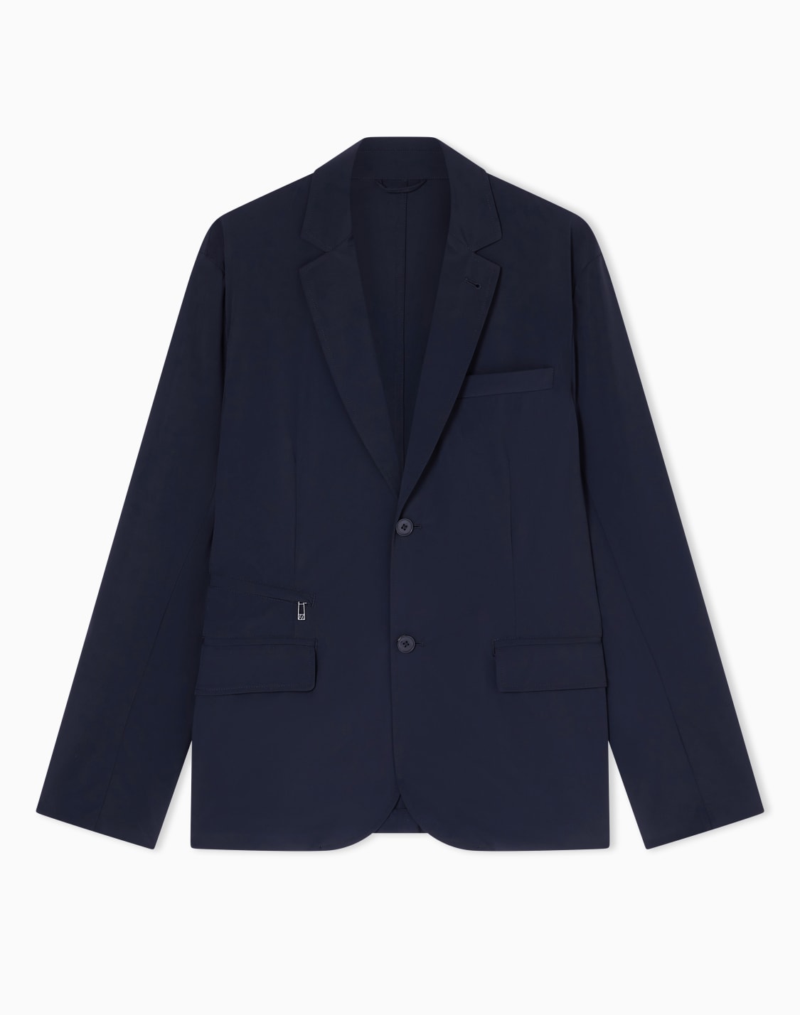 ジップポケットディテル-シングルブレストジャケット-ブラック--armani-exchange