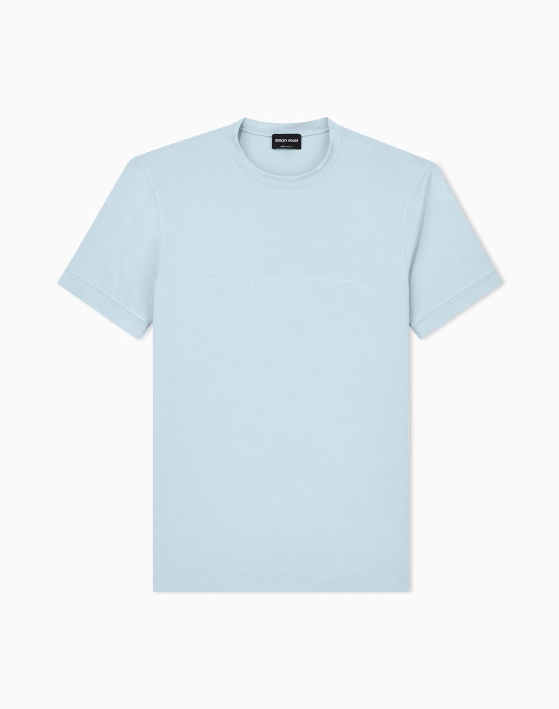 asv-tシャツ-ストレッチビスコス-シグネチャロゴ-ライトブル--giorgio-armani