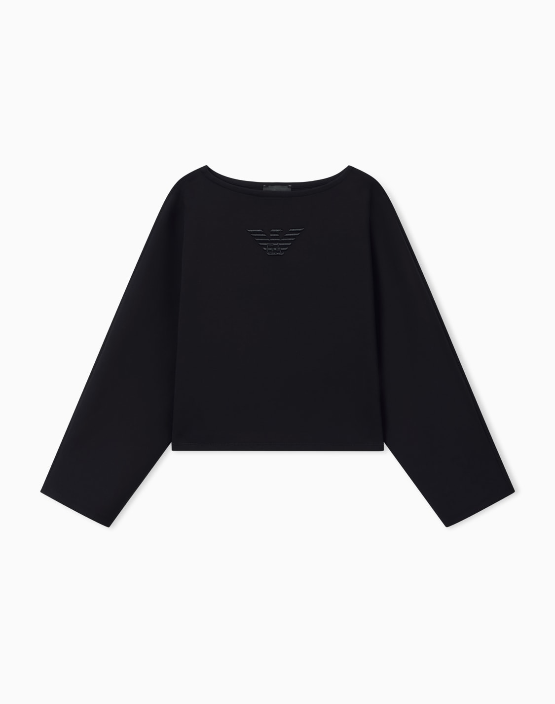 double-jersey-cropped-sweatshirt-with-eagle-embroidery-black--emporio-armani