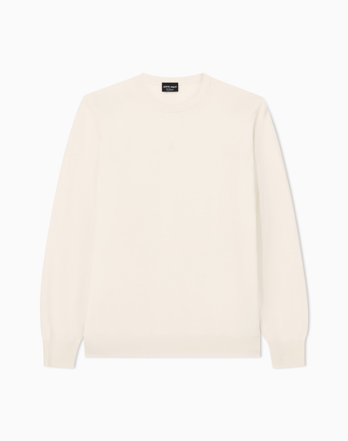 クルネックセタ-カシミア-ホワイト--giorgio-armani