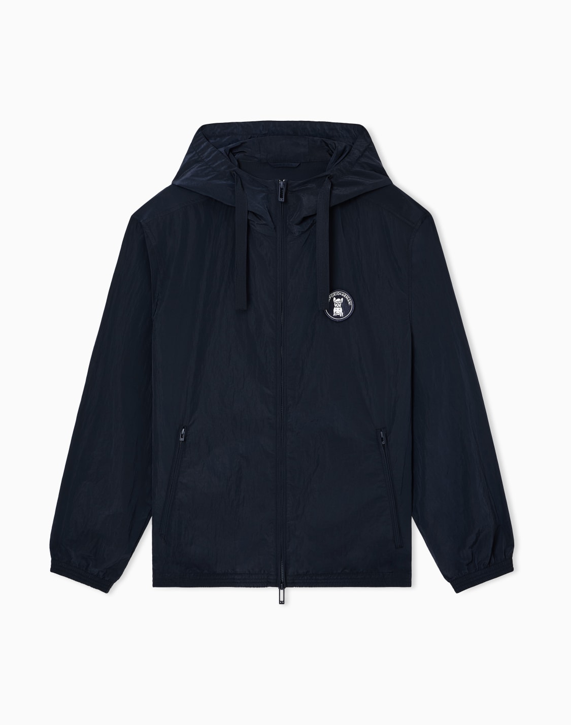 crinkle-nylon-hooded-blouson-with-french-bulldog-patch-navy-blue--emporio-armani
