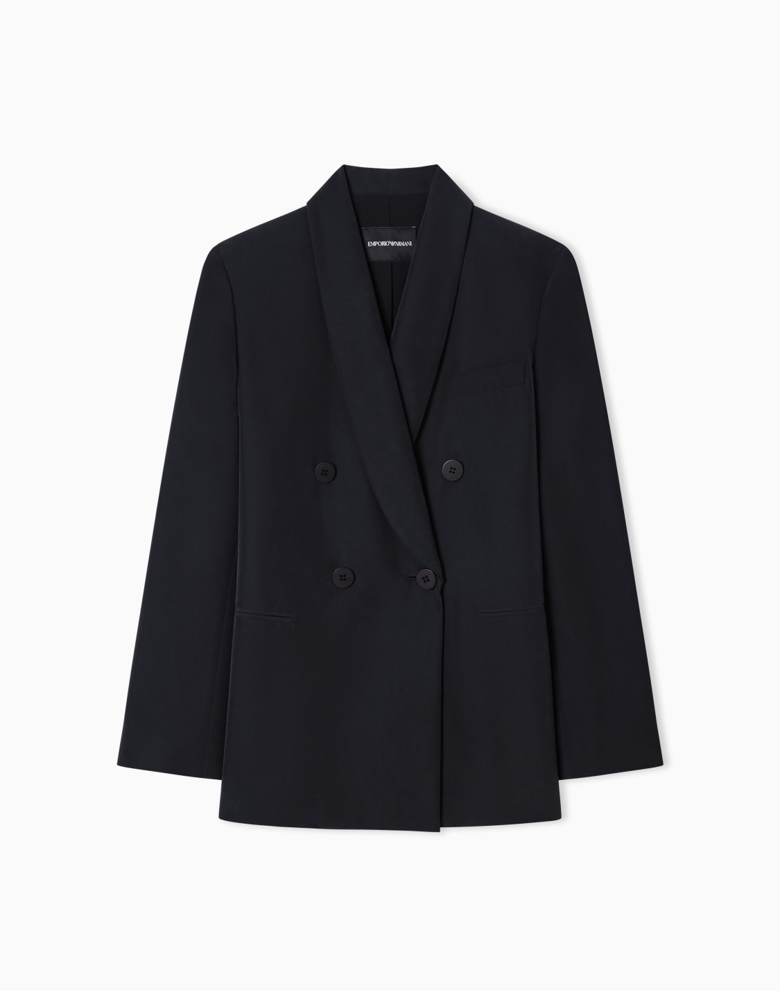 blazer-cruzado-con-escote-en-chal-de-crep-negro--emporio-armani