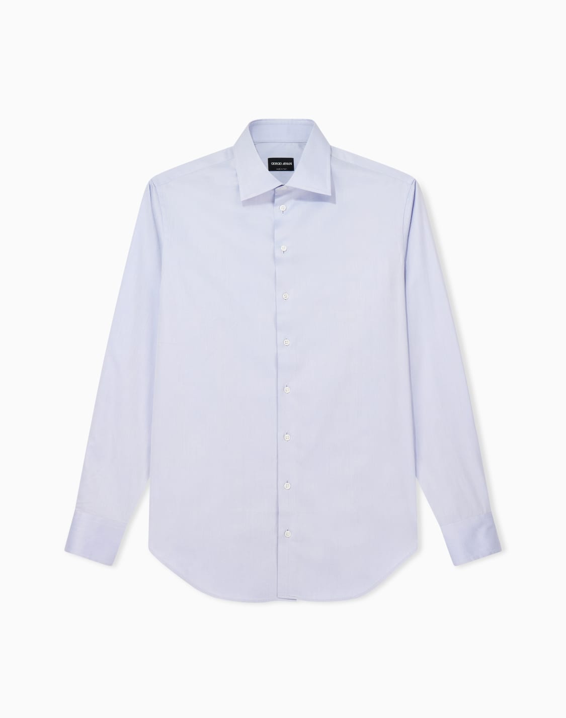 クラシックシャツ-コットンツイル-ライトブル--giorgio-armani