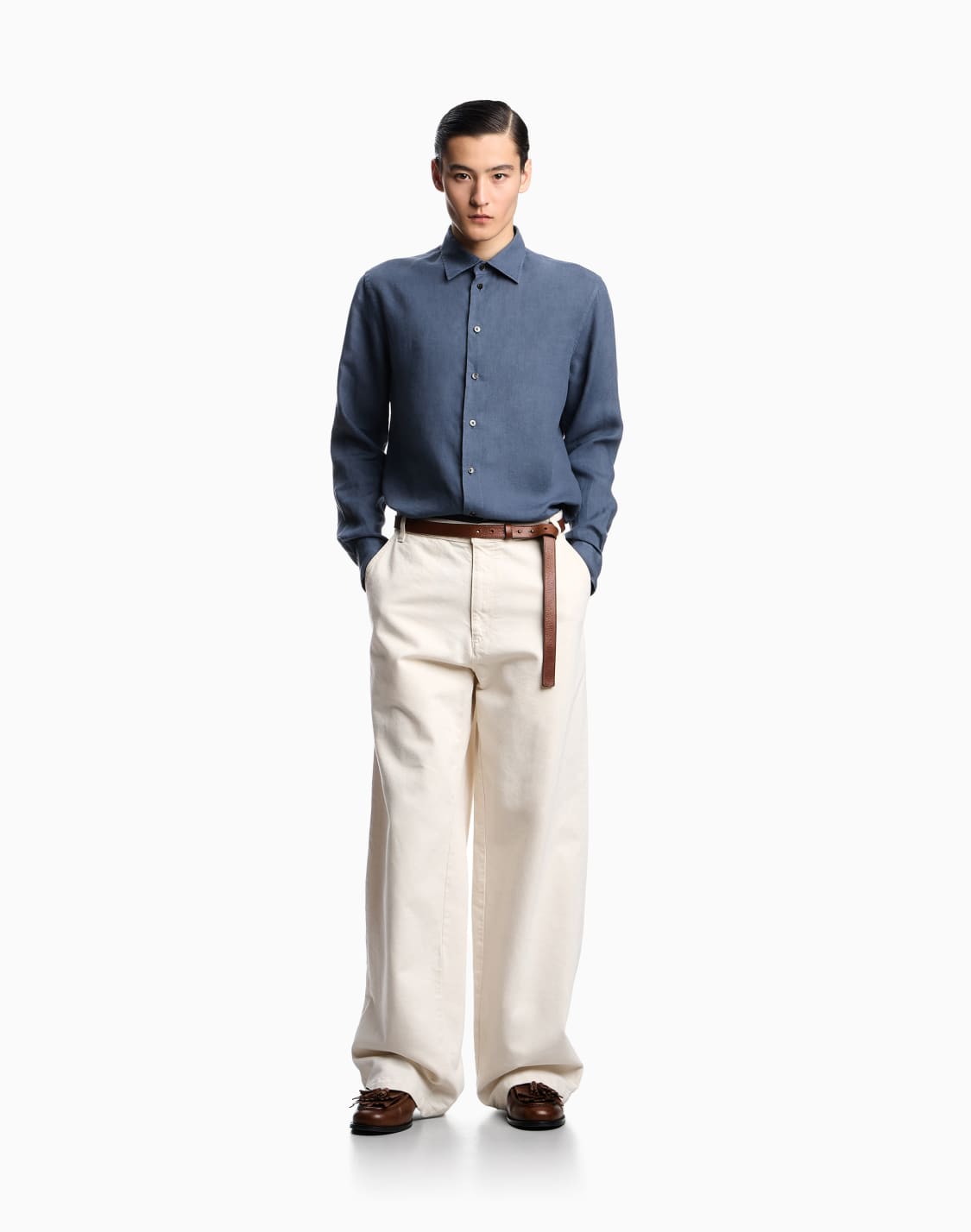 garment-dyed-linen-shirt-with-french-collar-light-blue--emporio-armani