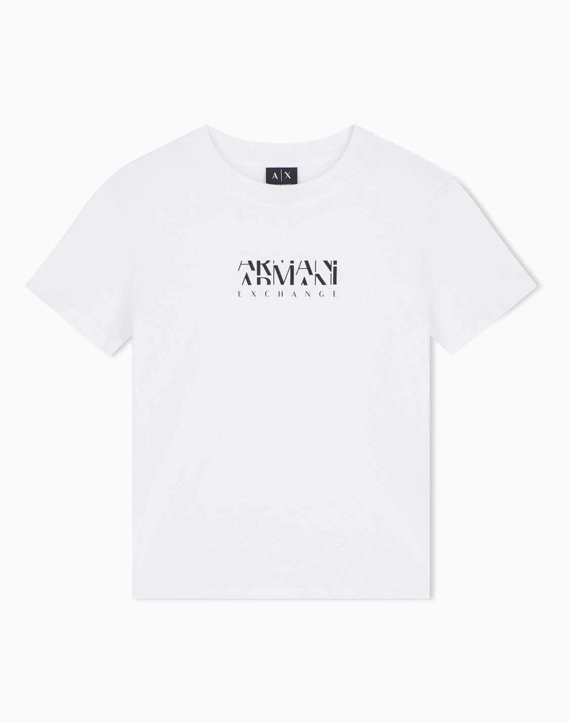 t-shirt-col-rond-en-jersey-de-coton-lettrage-imprim-blanc--armani-exchange