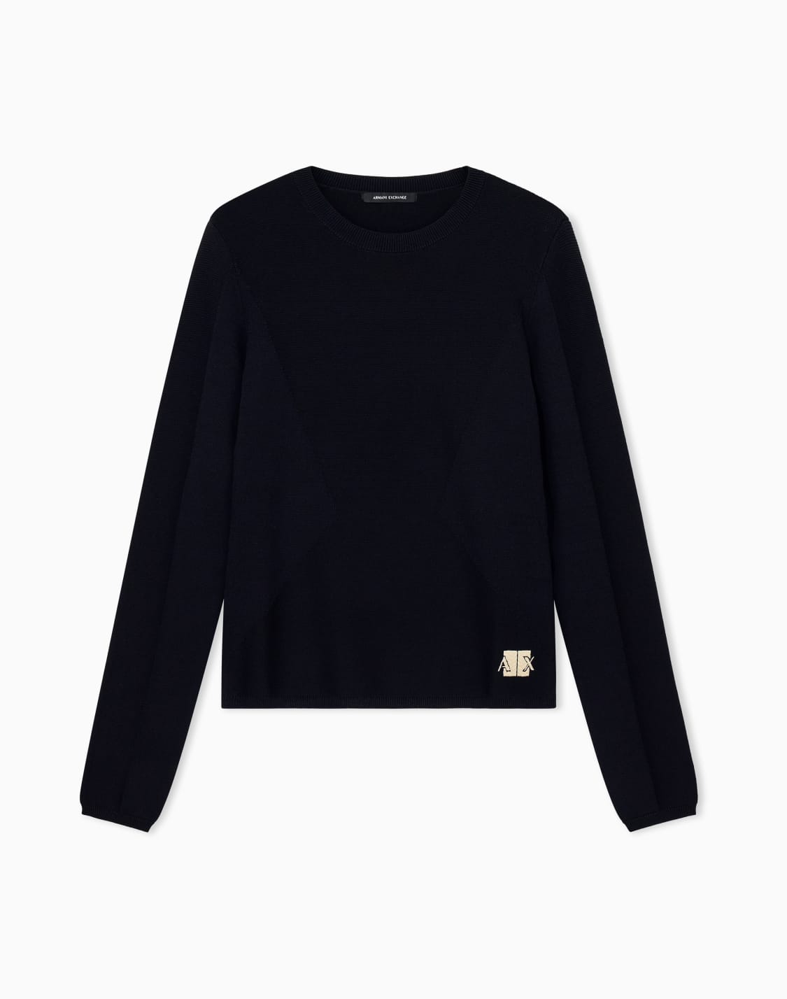 regular-fit-pullover-knitted-in-recycled-viscose-black--armani-exchange